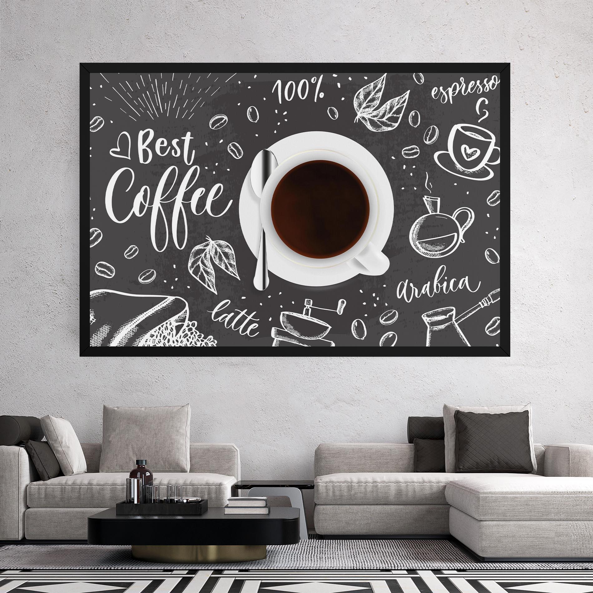 Leinwandbild Best Coffee mockup 2