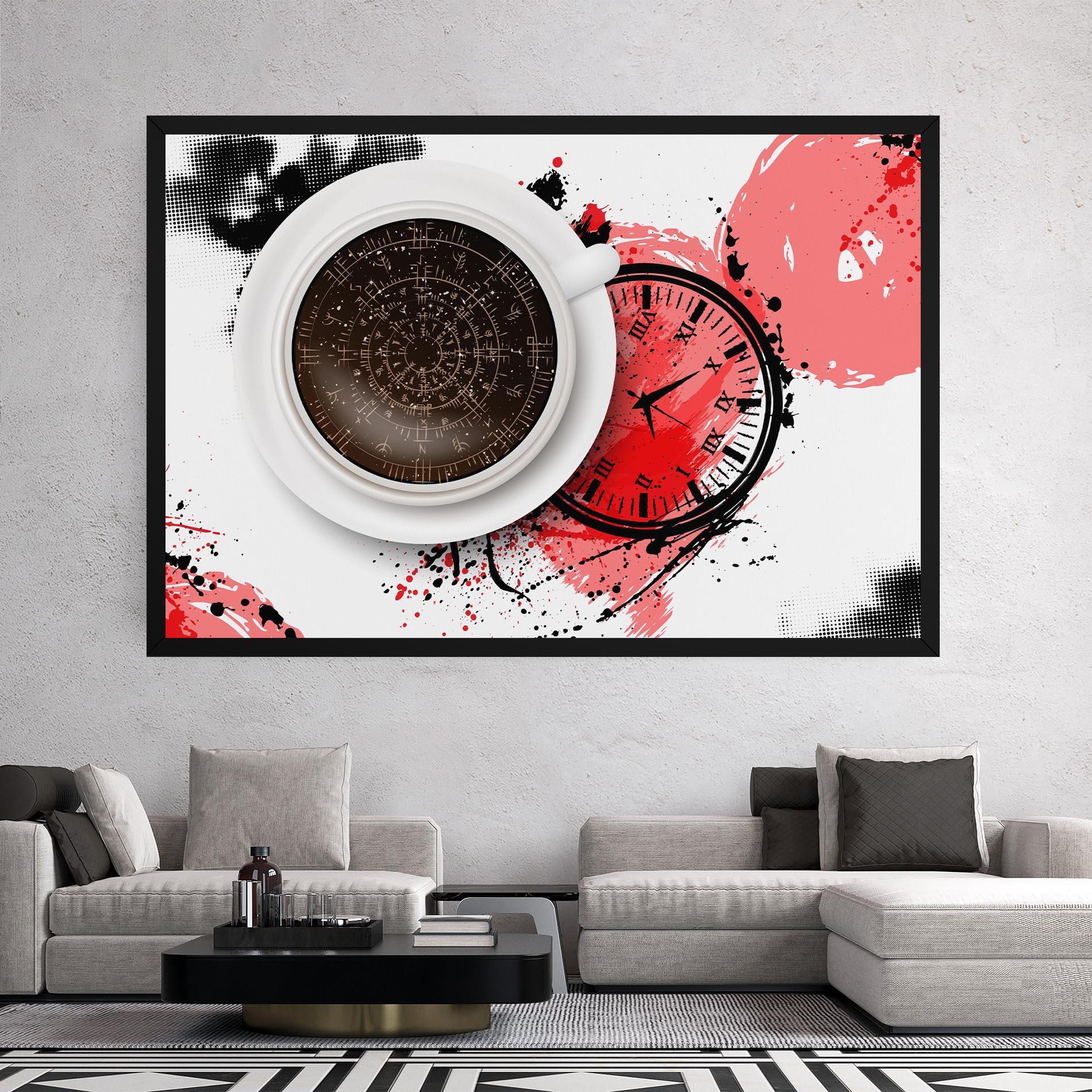 Leinwandbild Coffee Reading mockup 2