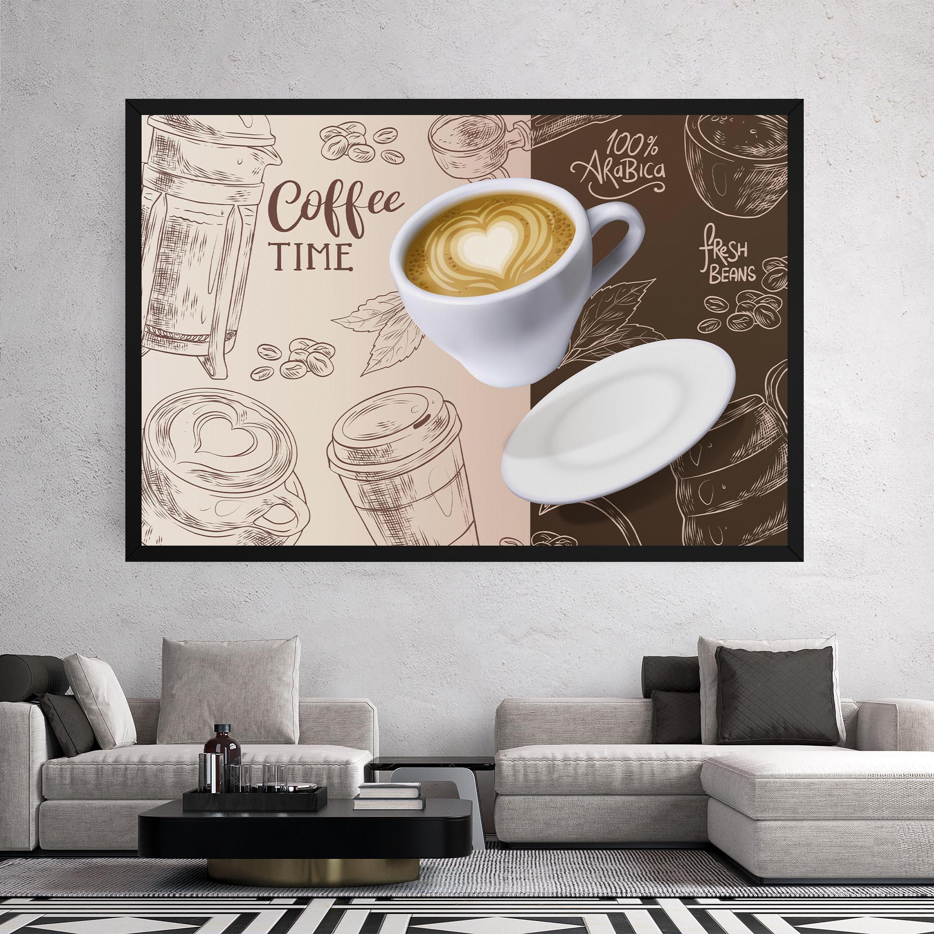 Leinwandbild Coffee Time mockup 2