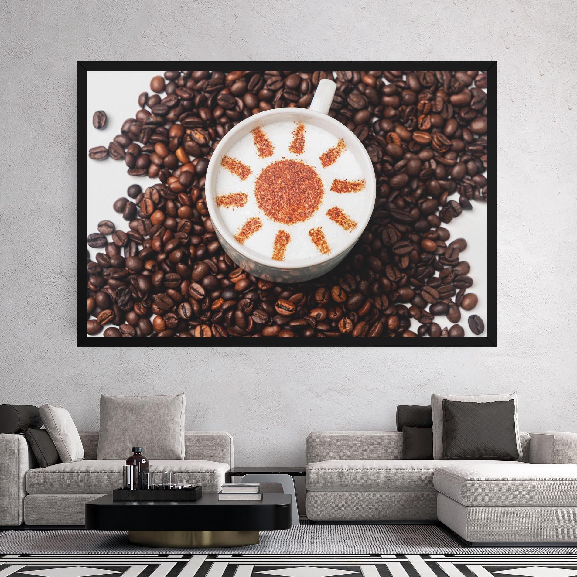 Leinwandbild Sun Pattern Coffee mockup 2