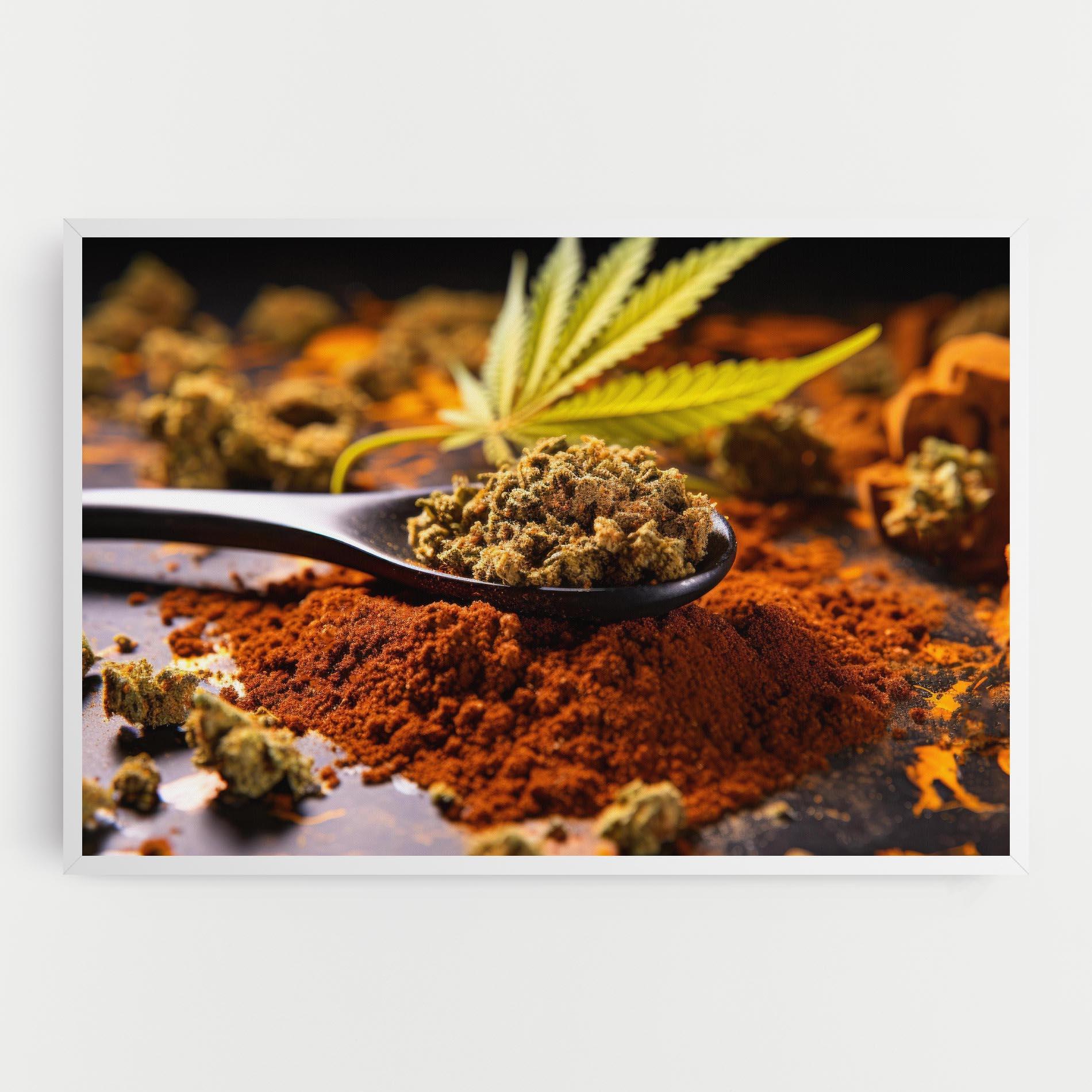Leinwandbild Cannabis Seasoning mockup 0