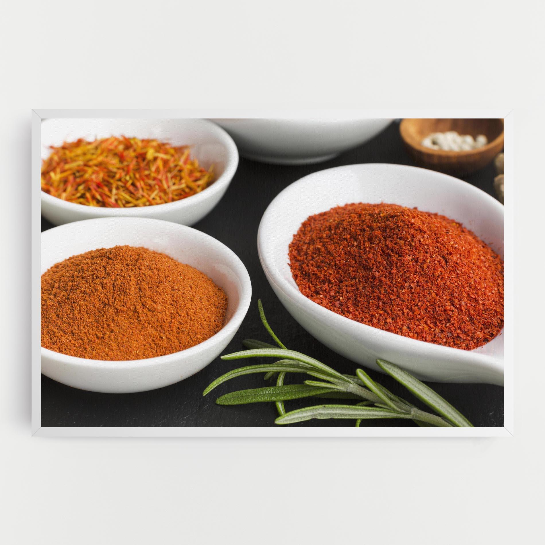 Leinwandbild Close Up Spices Powder mockup 0