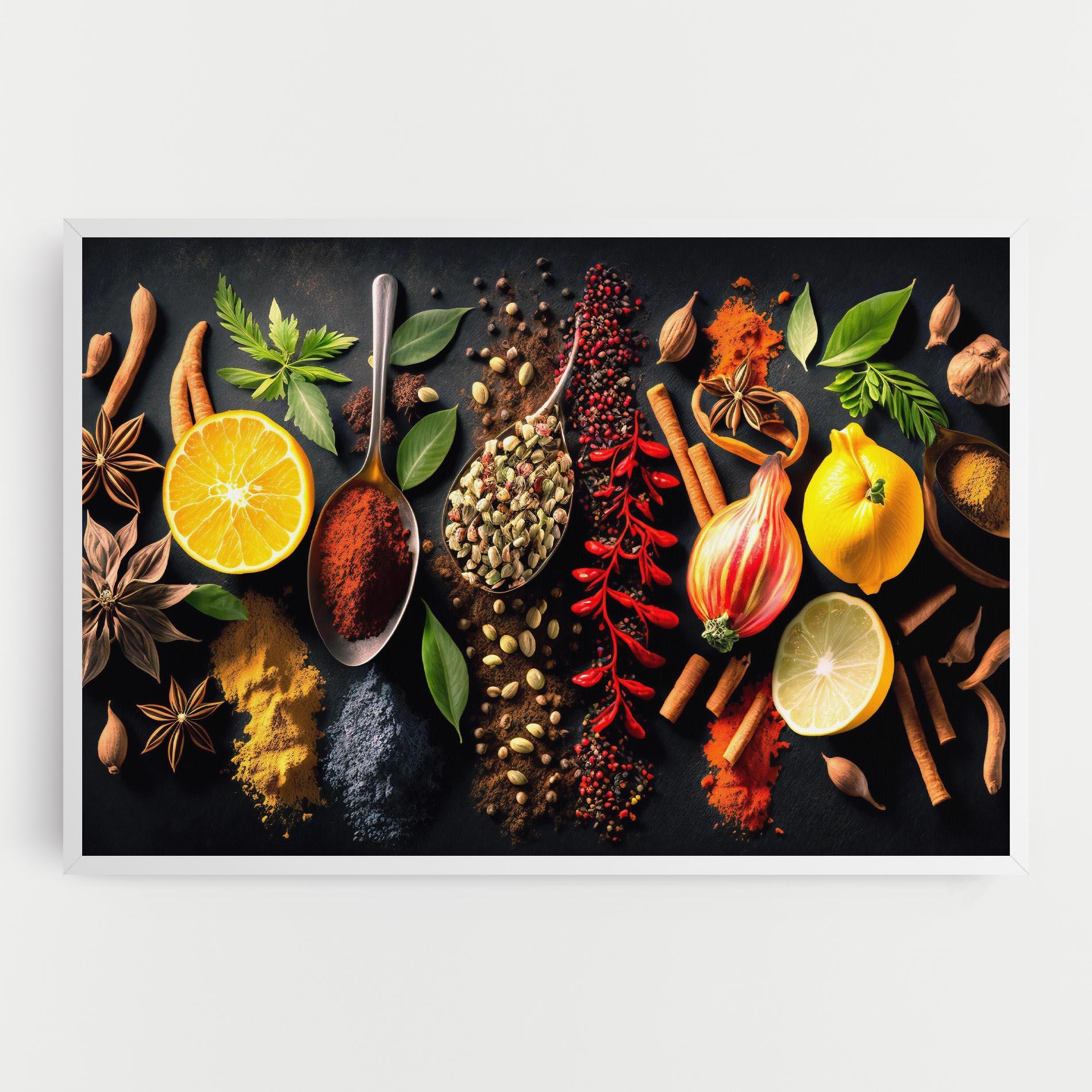 Leinwandbild Closeup Pices mockup 0