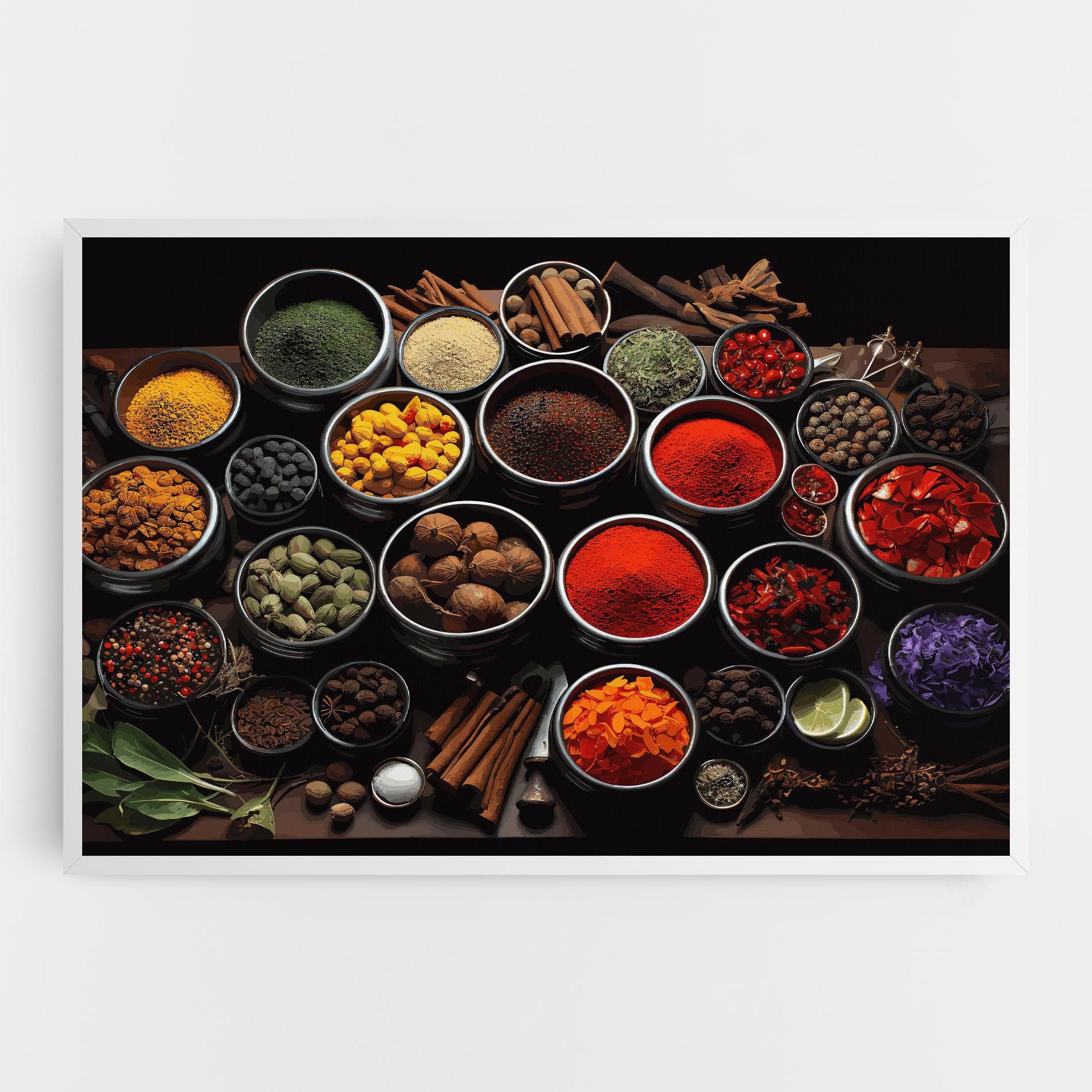 Colorful Herbs Art mockup 0