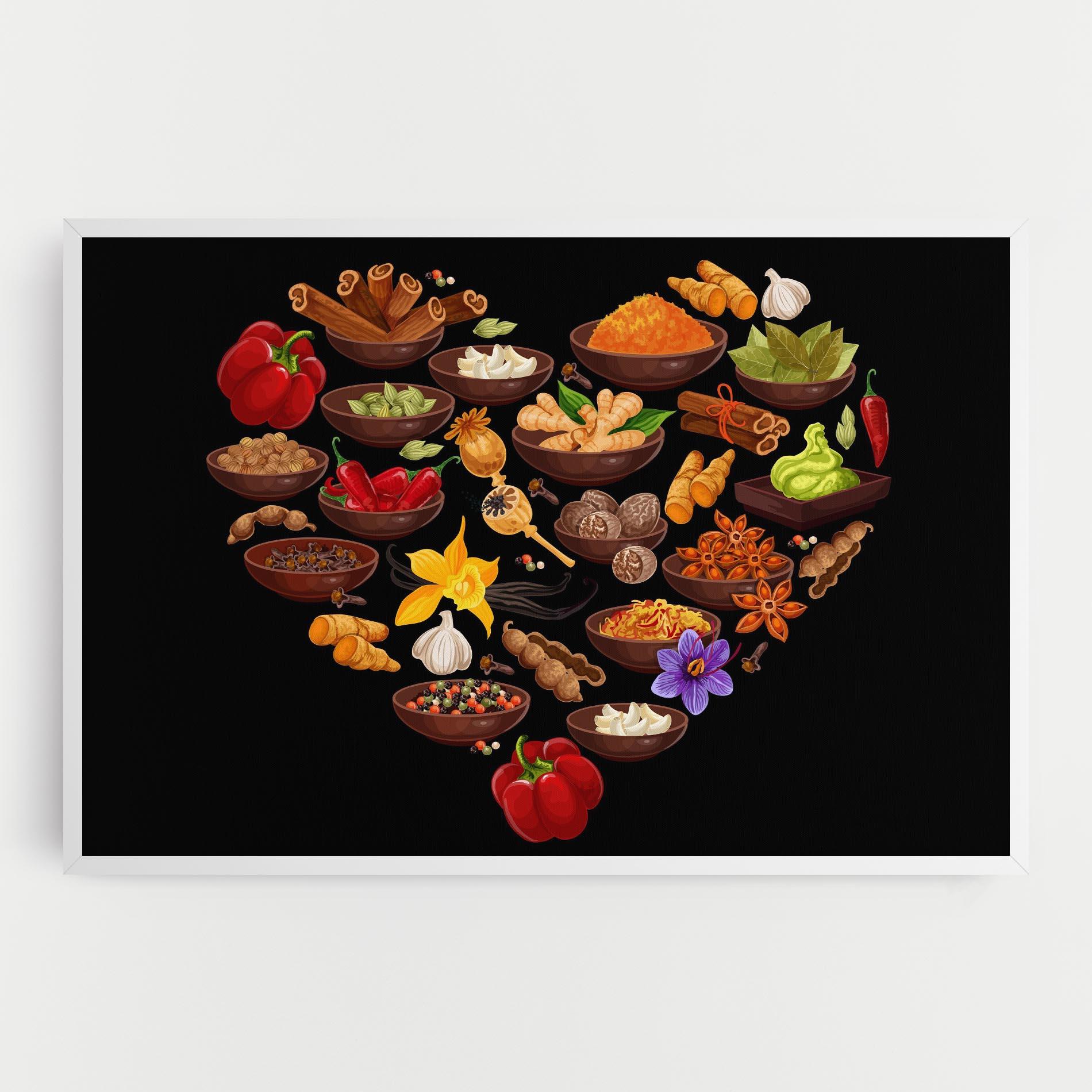 Leinwandbild Seasoning Heart mockup 0