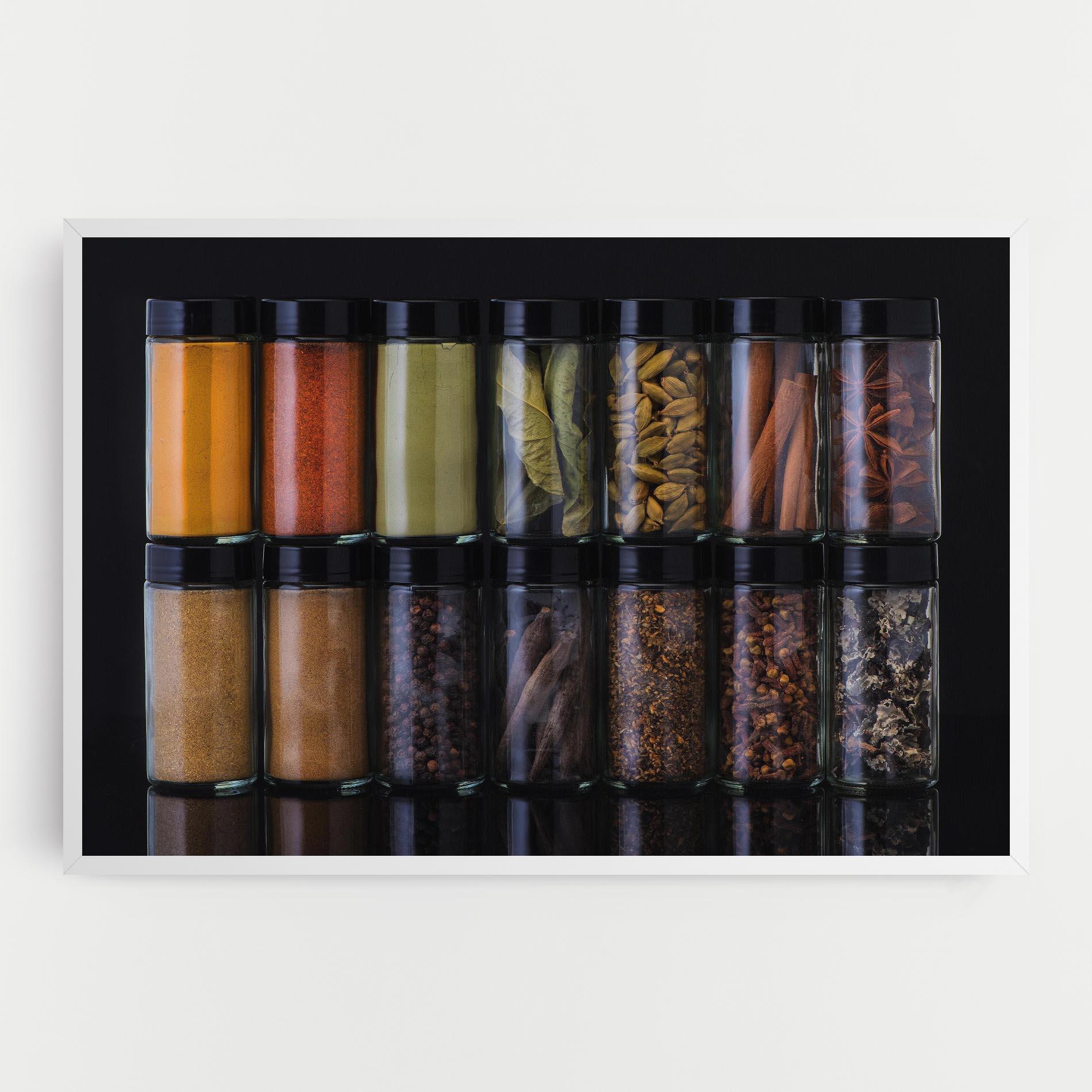 Leinwandbild Seasonings Jars mockup 0