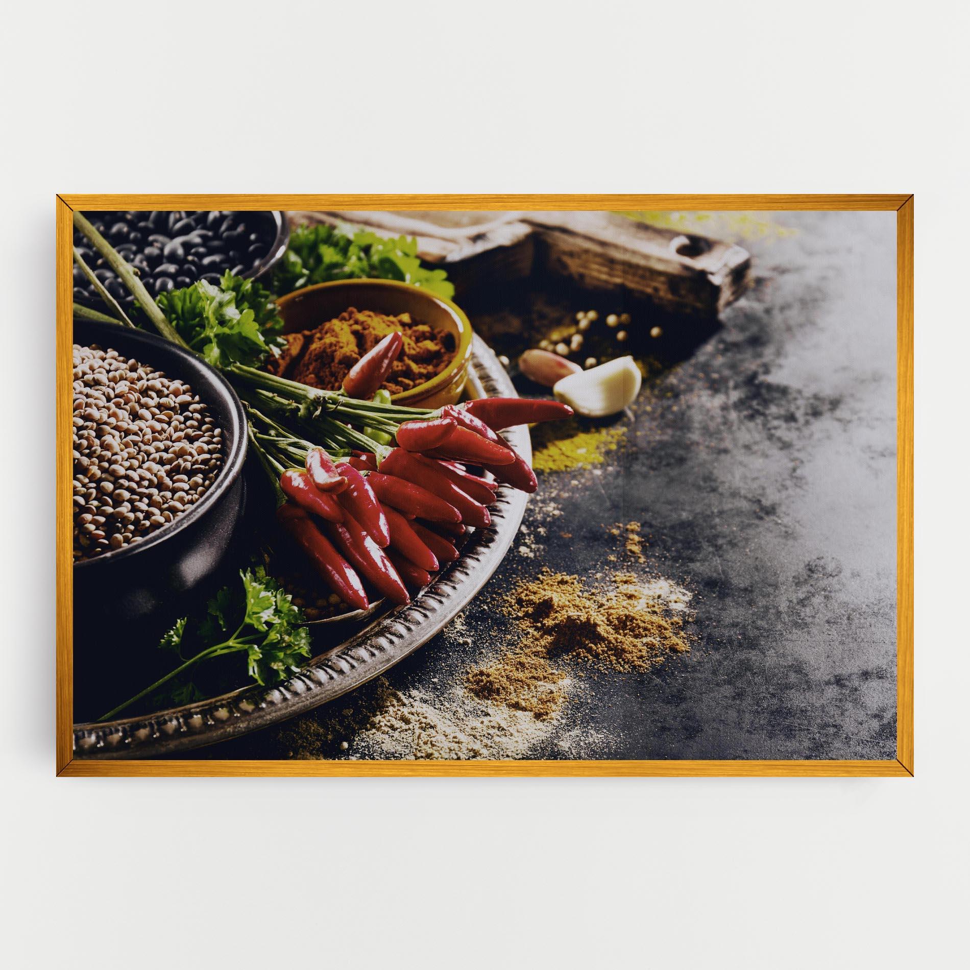 Leinwandbild Grocery Spices mockup 0