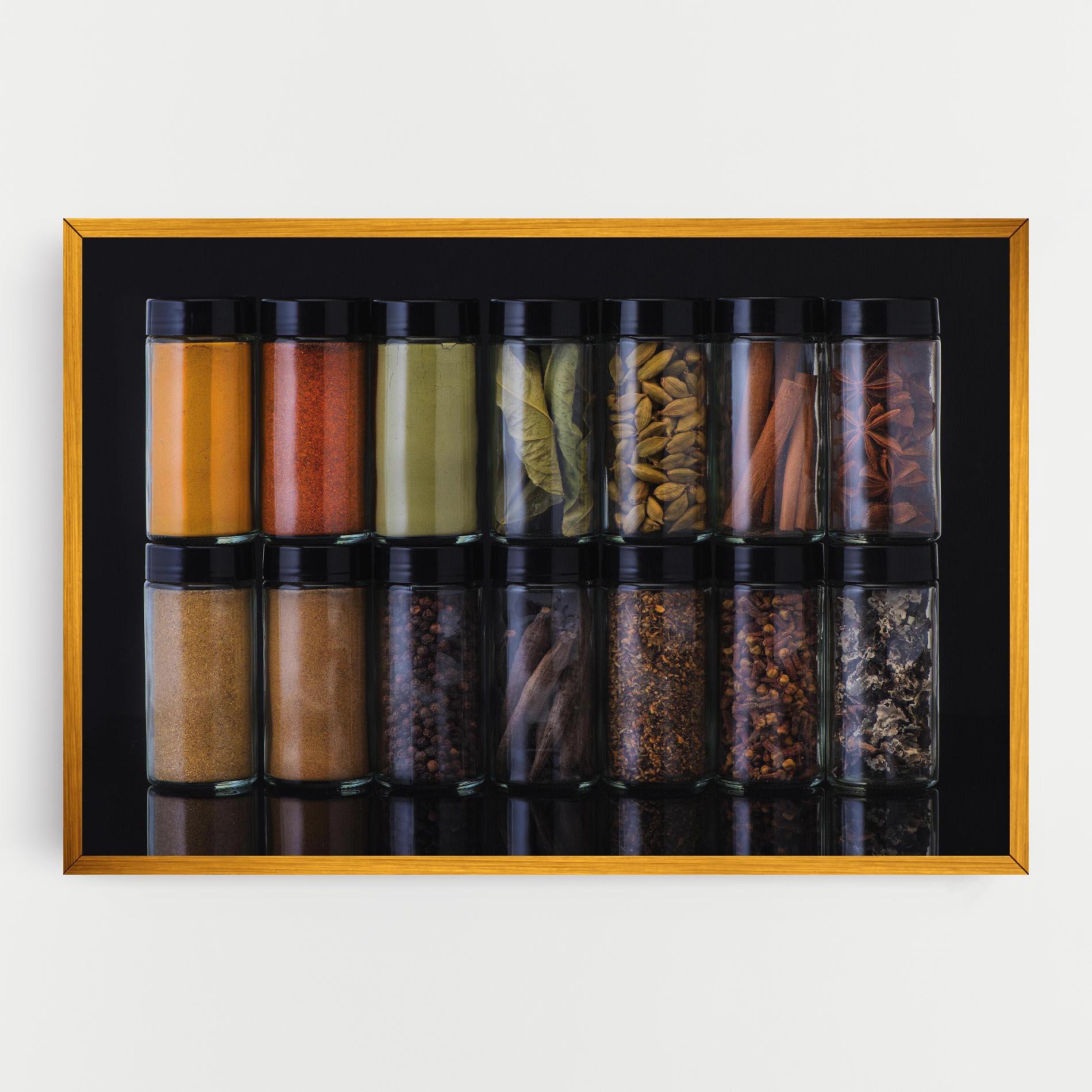 Leinwandbild Seasonings Jars mockup 0