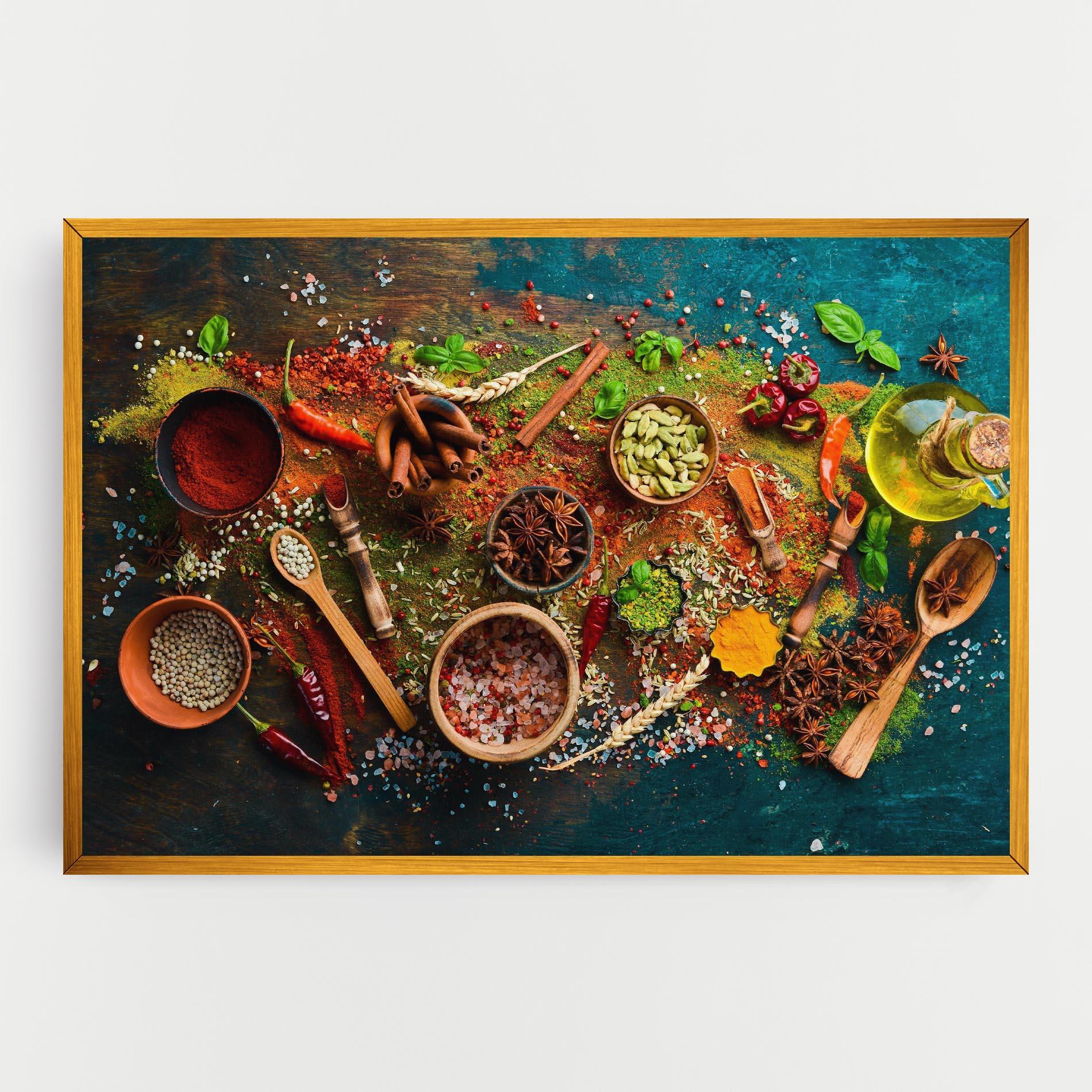 Leinwandbild Seasonings Mix mockup 0