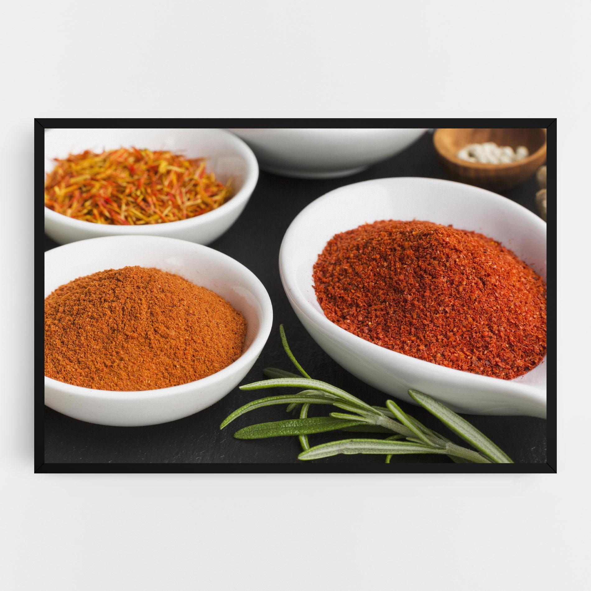 Leinwandbild Close Up Spices Powder mockup 0