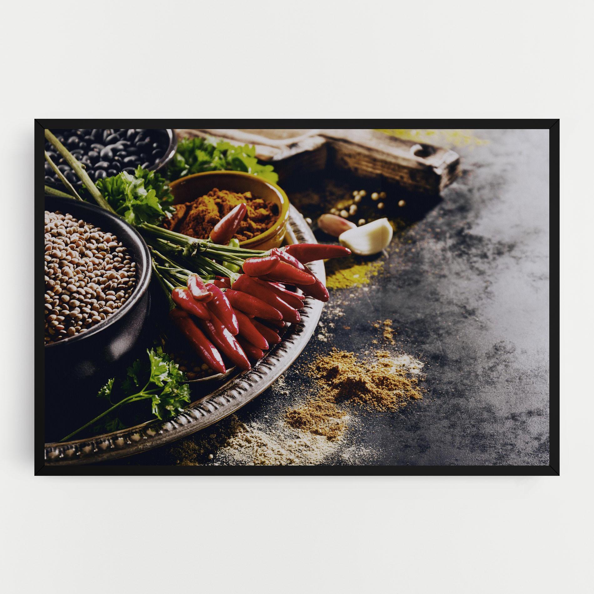 Leinwandbild Grocery Spices mockup 0