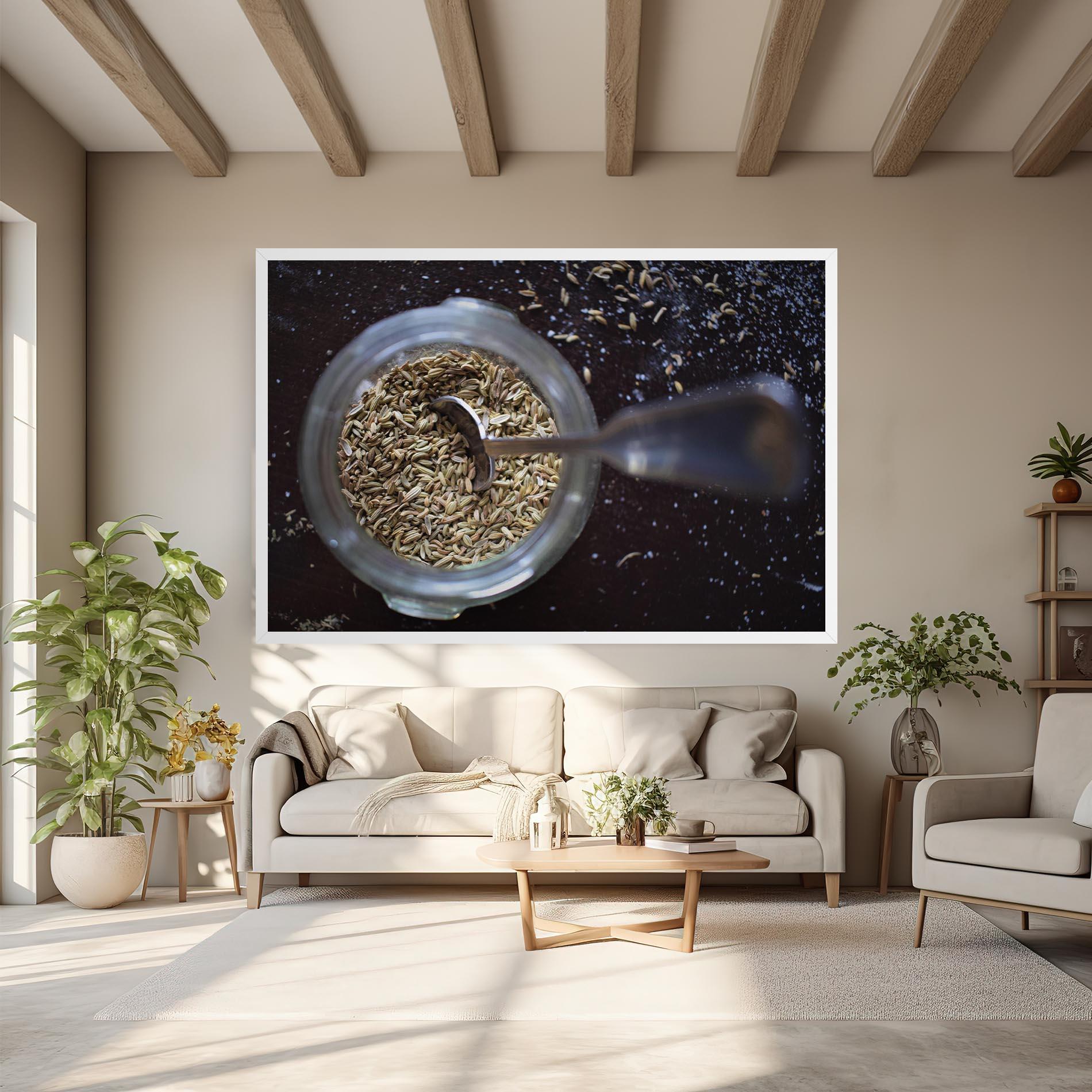 Leinwandbild Jar With Spices mockup 6