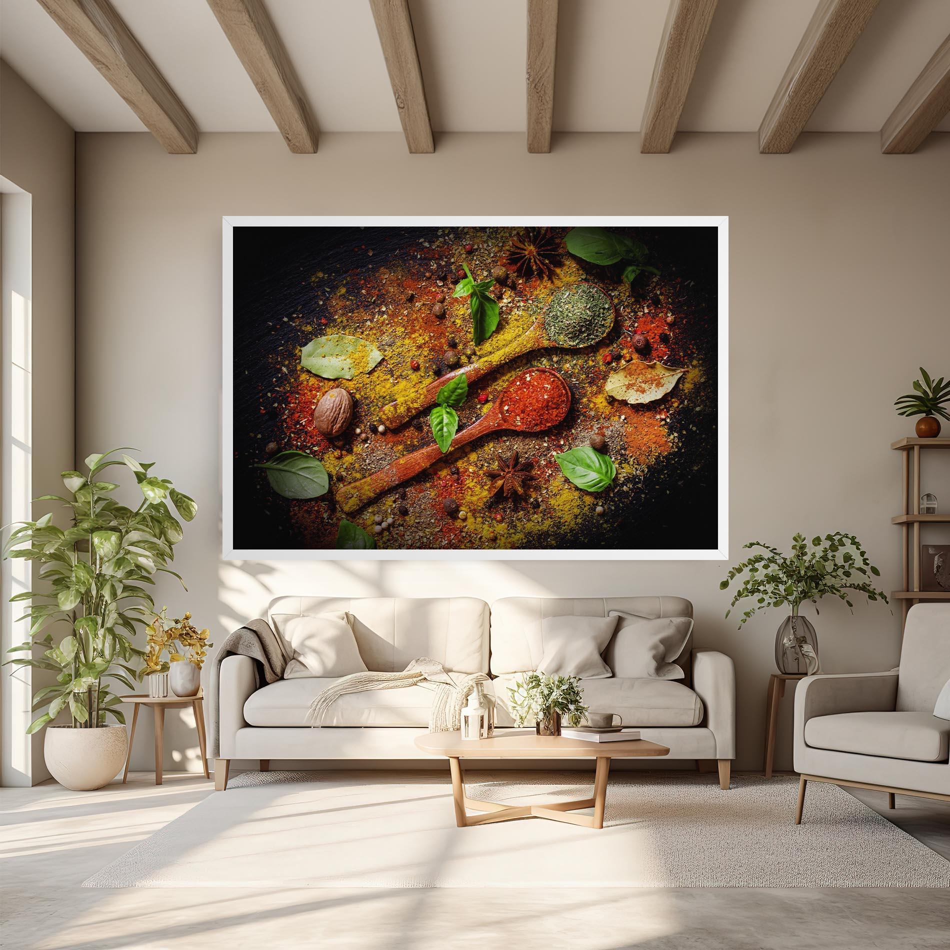 Leinwandbild Oriental Spices mockup 6