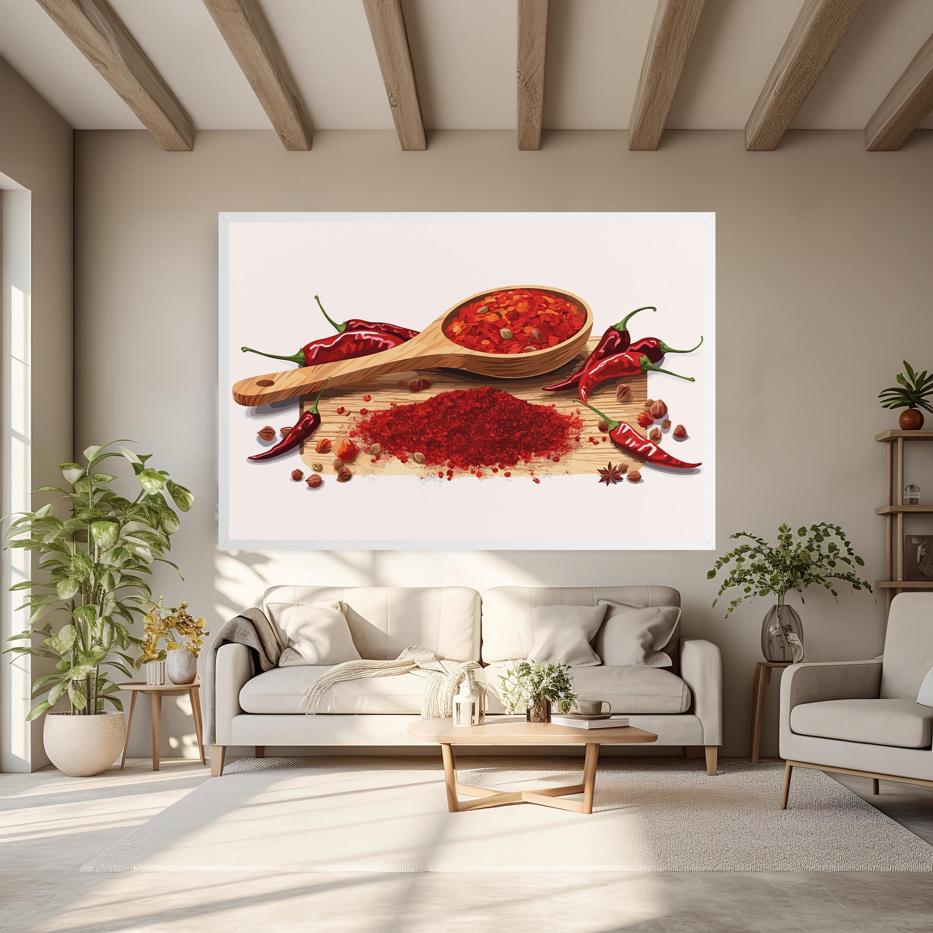 Leinwandbild Spoon Of Papper mockup 6