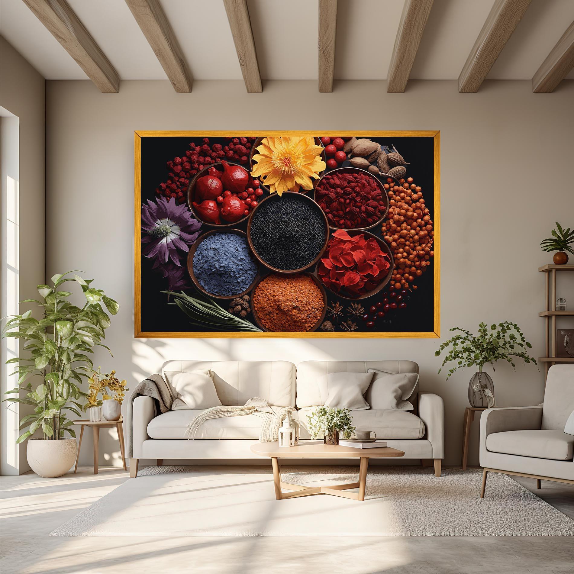 Leinwandbild Autumn Color Spices mockup 6