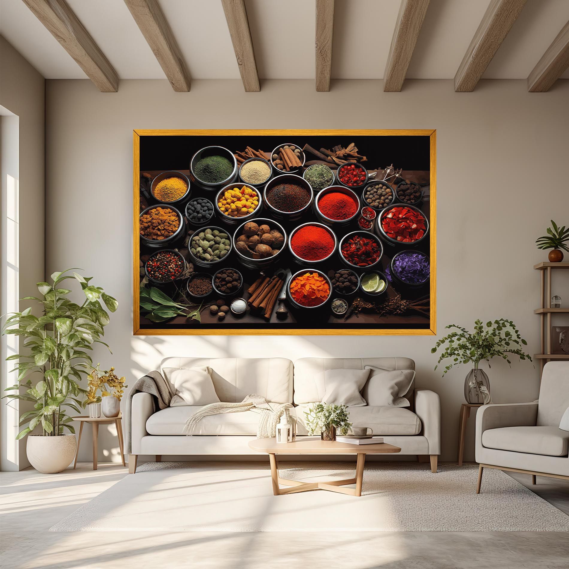 Colorful Herbs Art mockup 6