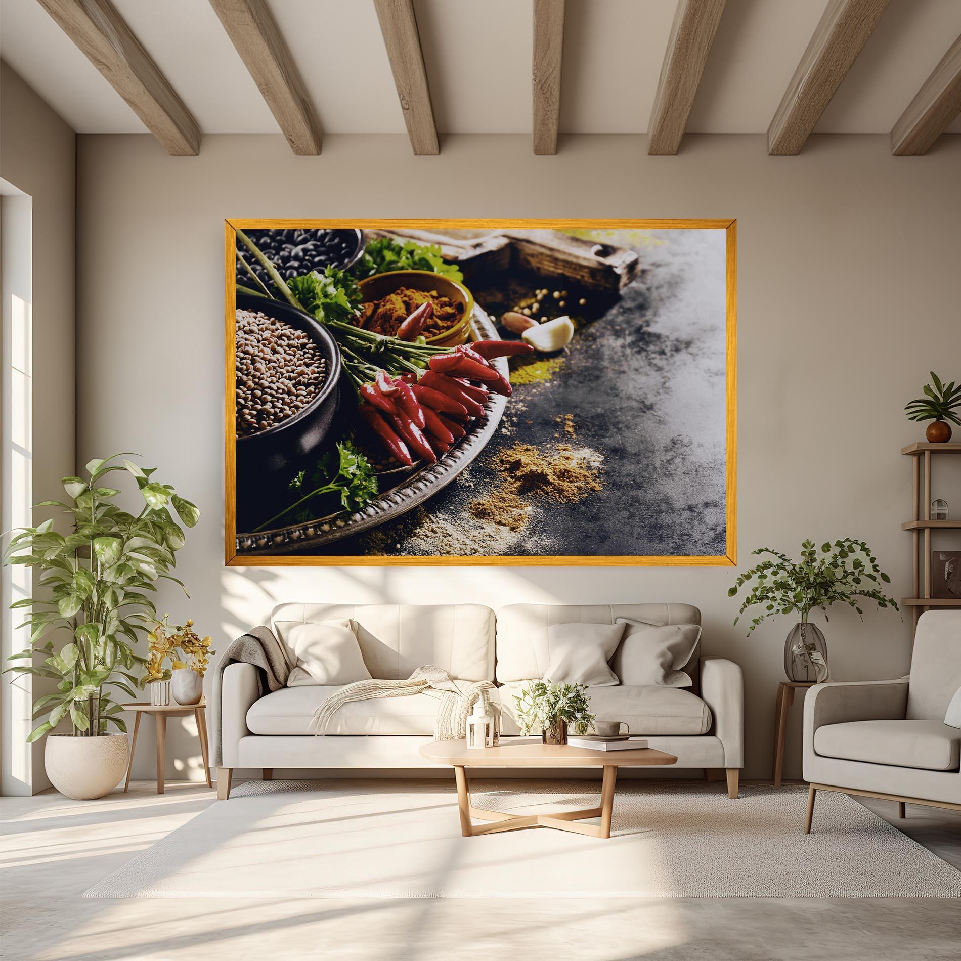 Leinwandbild Grocery Spices mockup 6