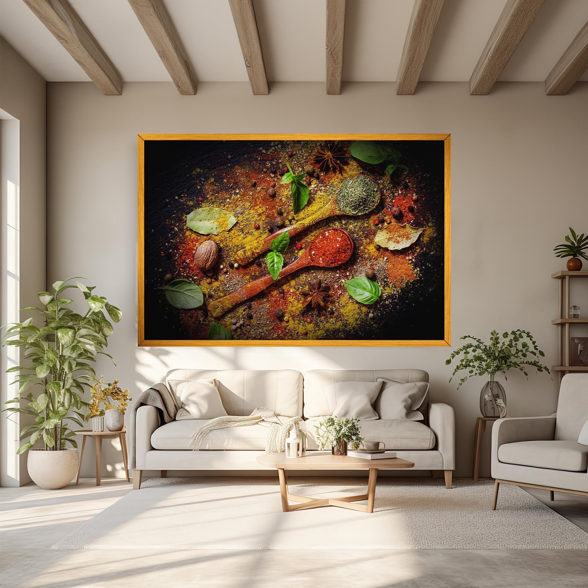 Leinwandbild Oriental Spices mockup 6
