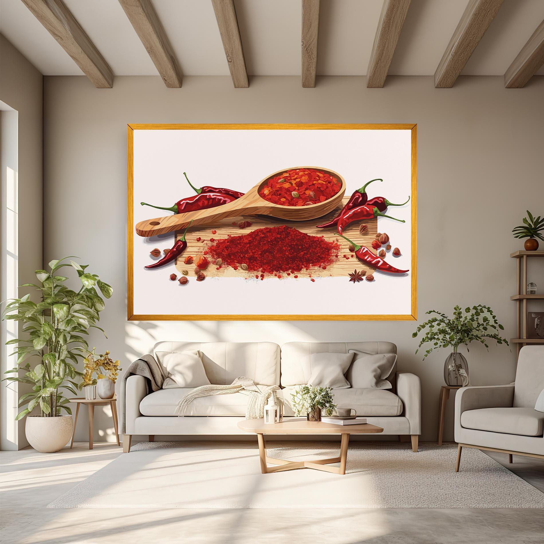 Leinwandbild Spoon Of Papper mockup 6