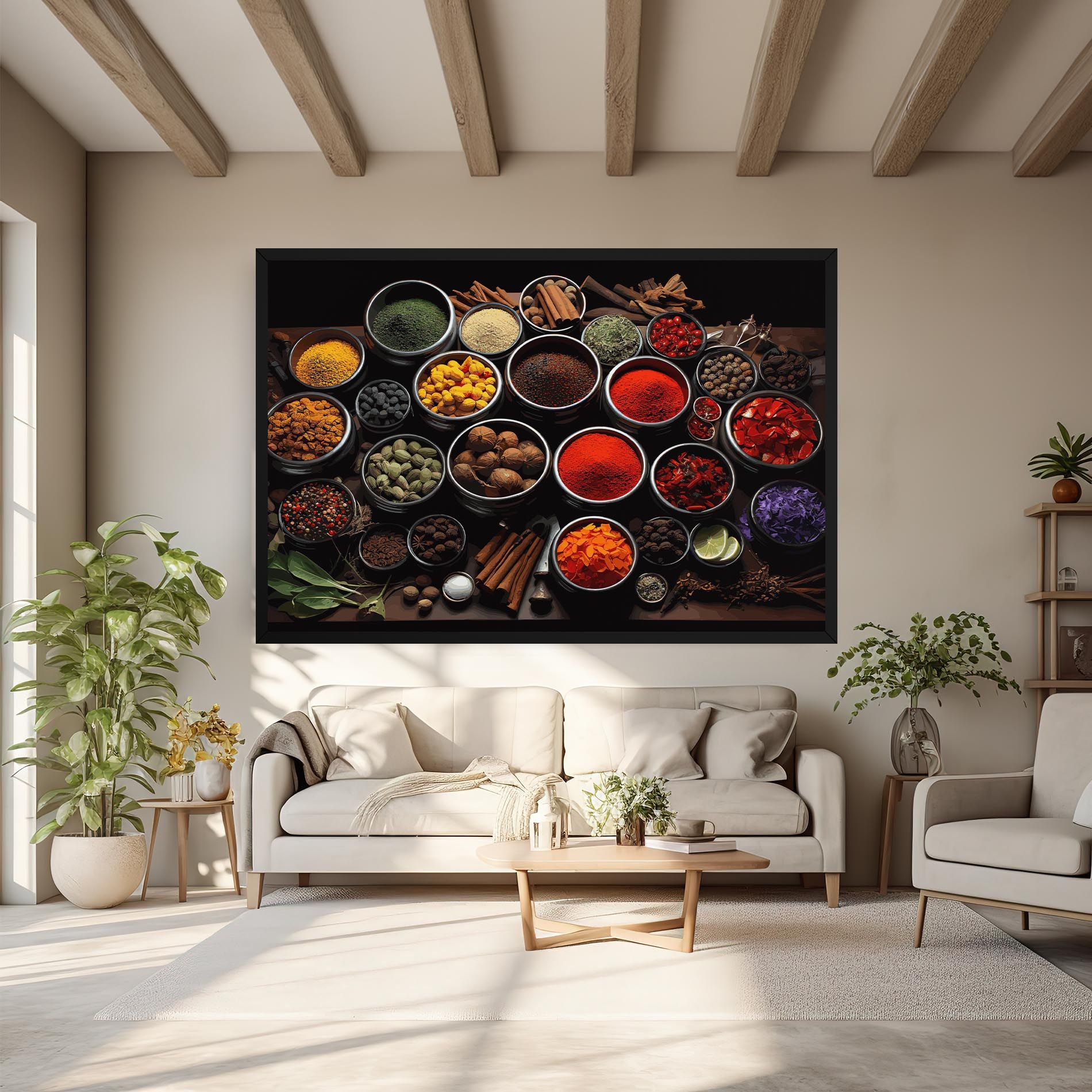 Colorful Herbs Art mockup 6