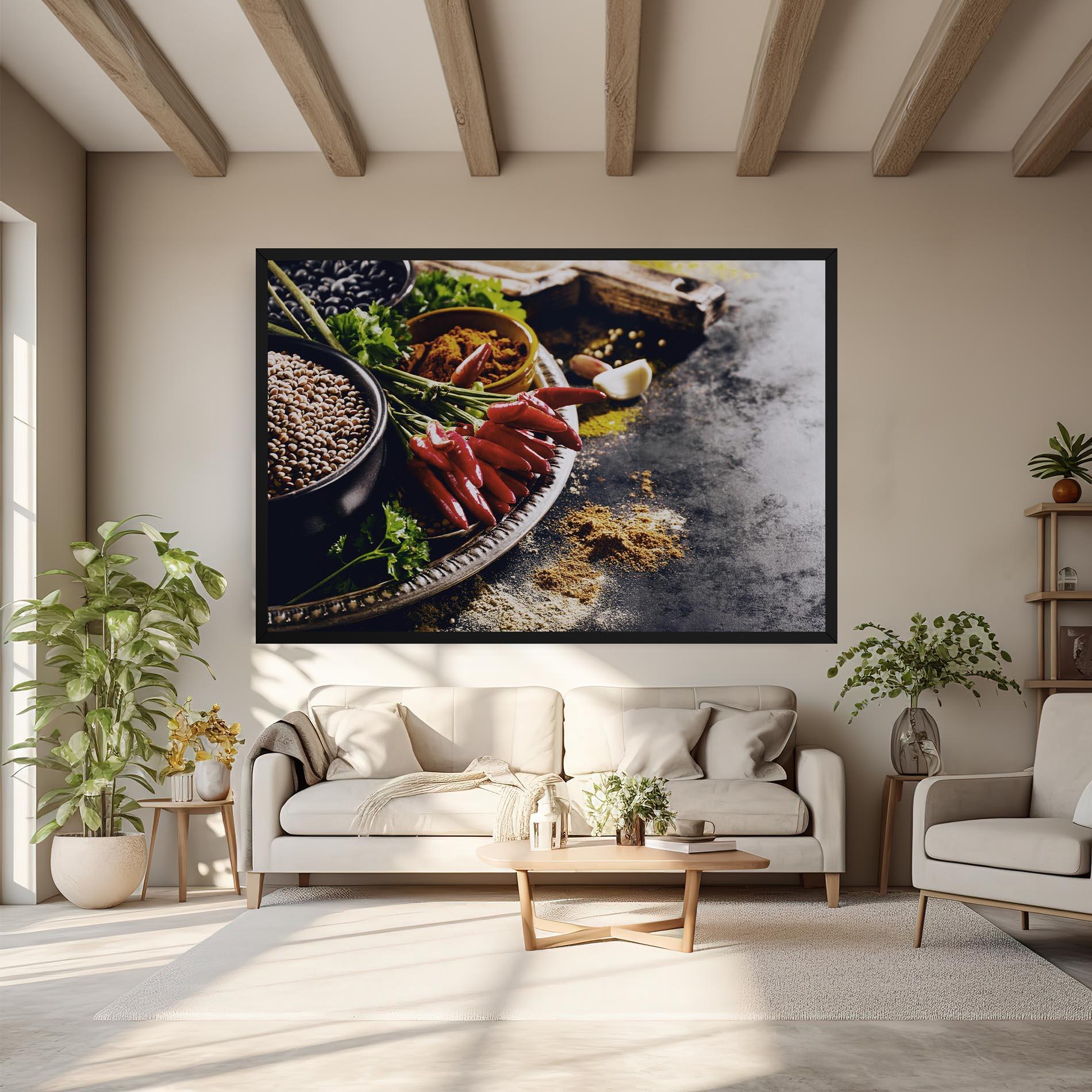 Leinwandbild Grocery Spices mockup 6