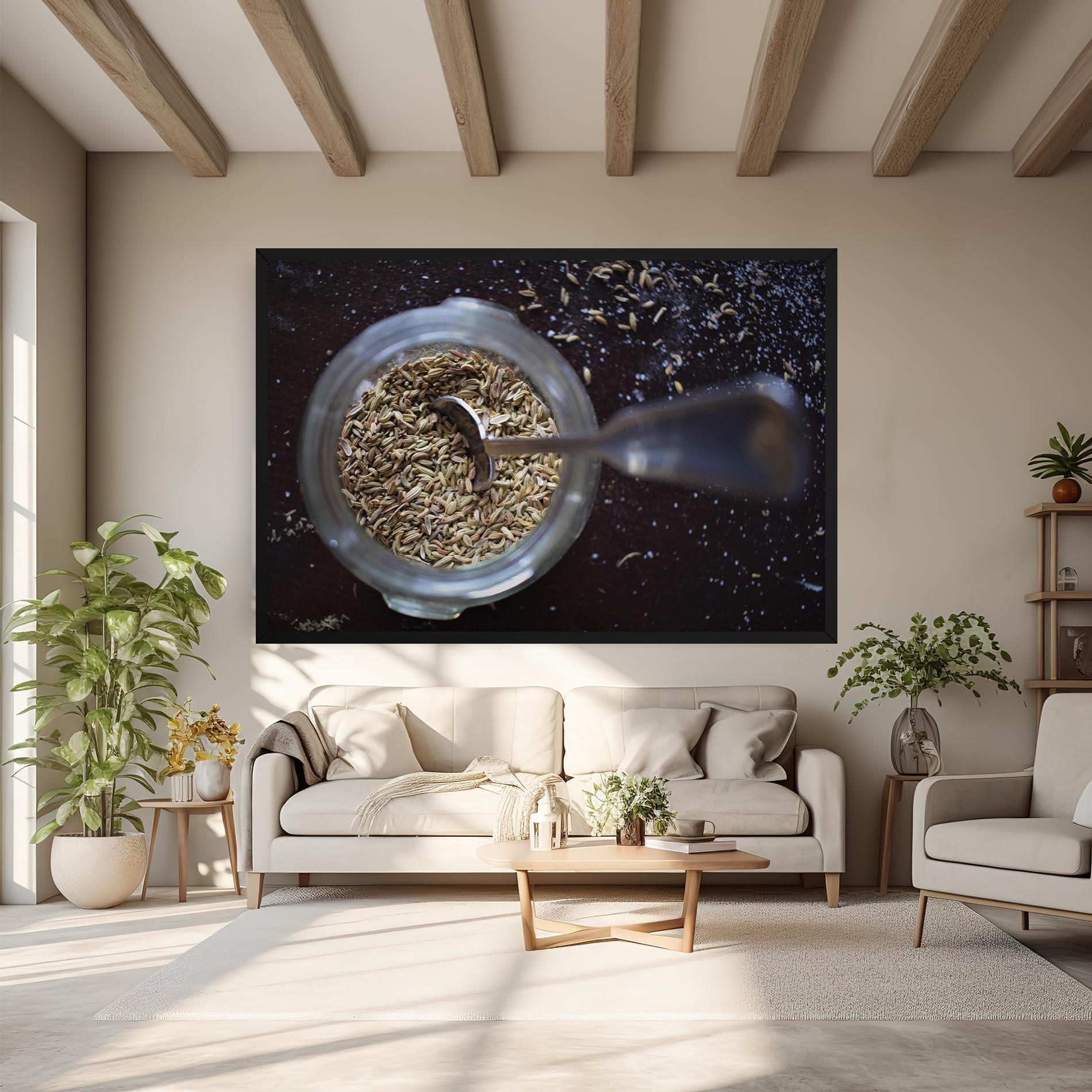 Leinwandbild Jar With Spices mockup 6