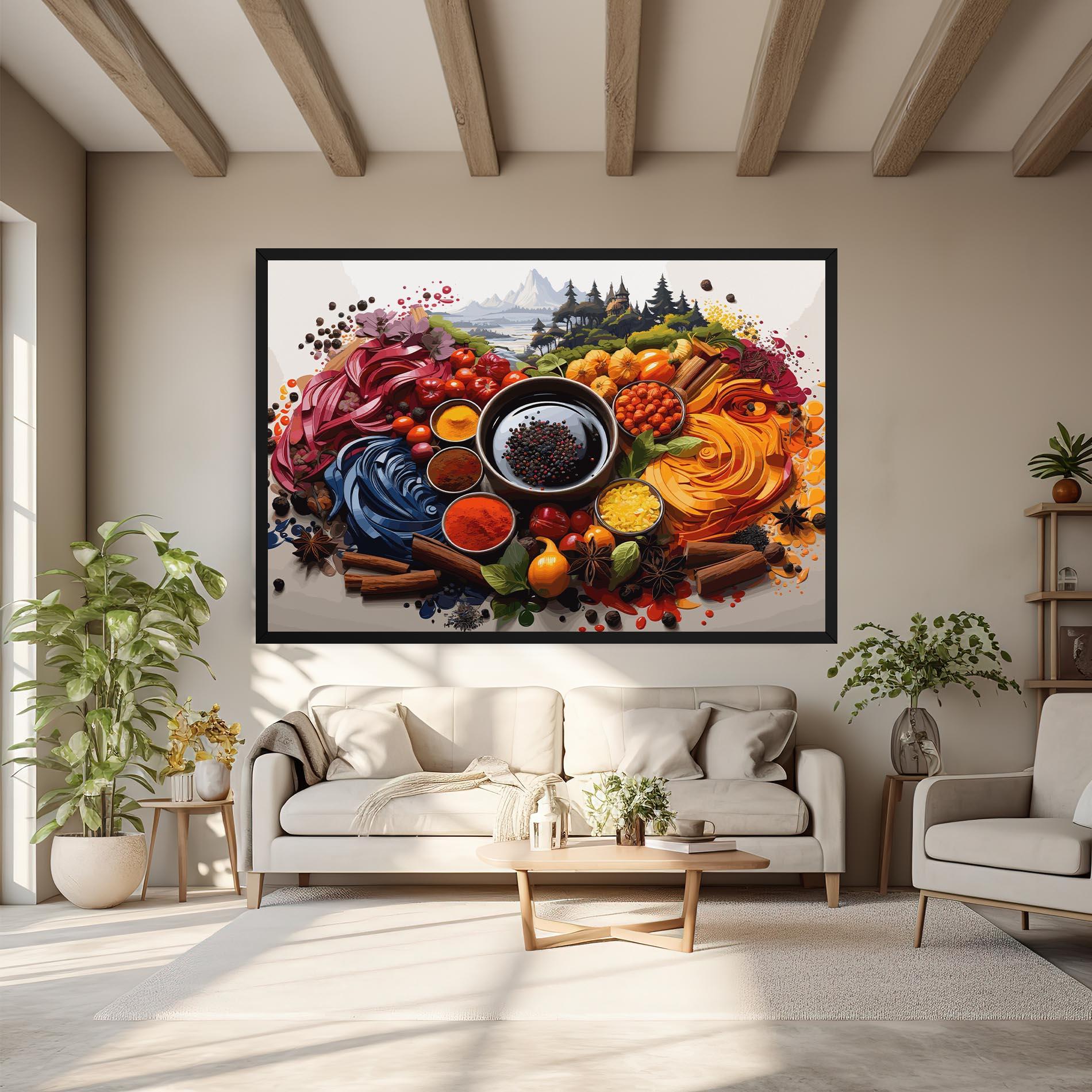 Leinwandbild Spices Village mockup 6