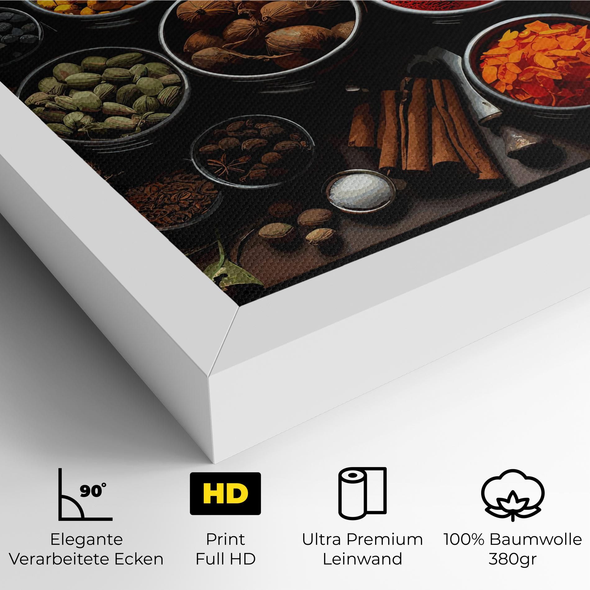 Colorful Herbs Art mockup 4