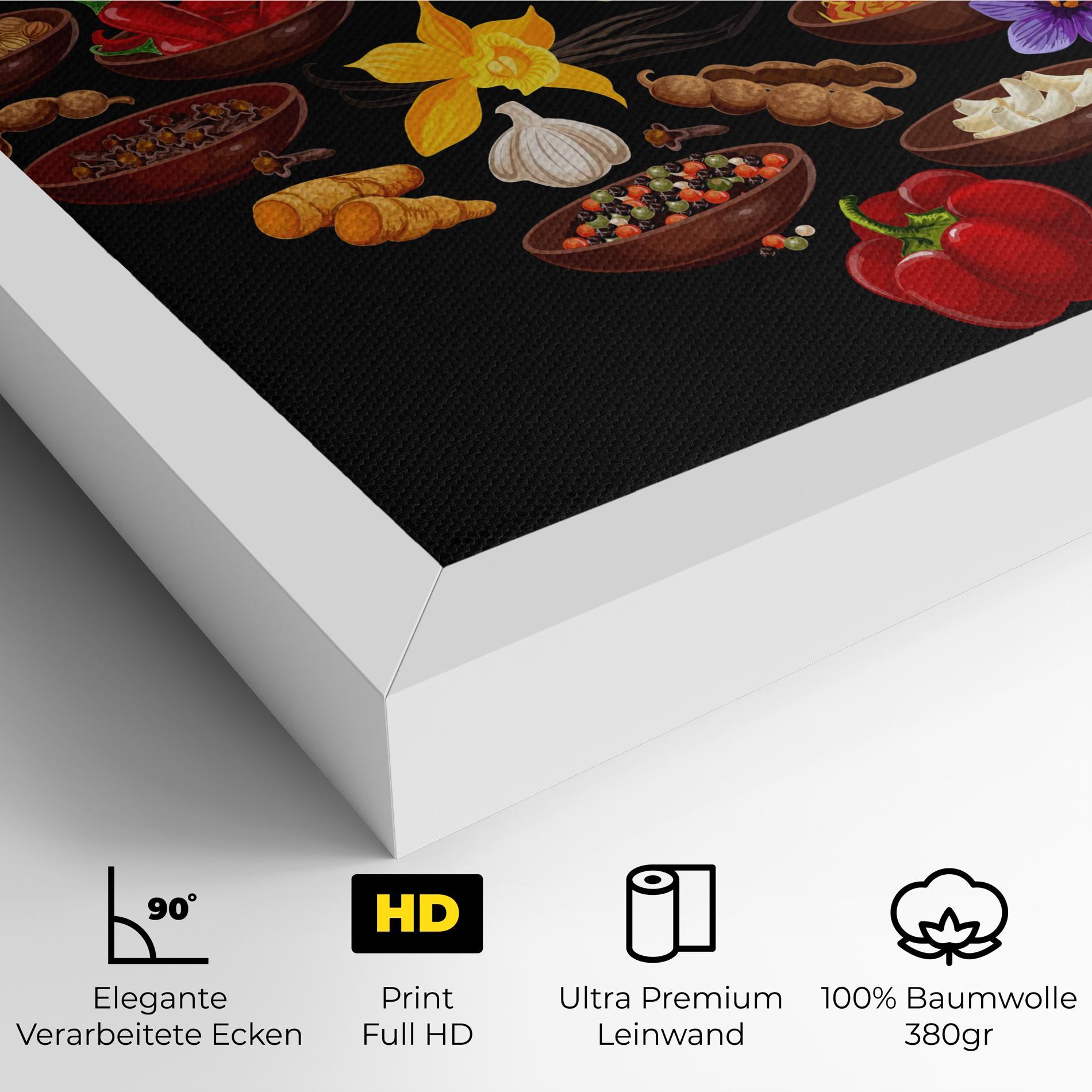 Leinwandbild Seasoning Heart mockup 4