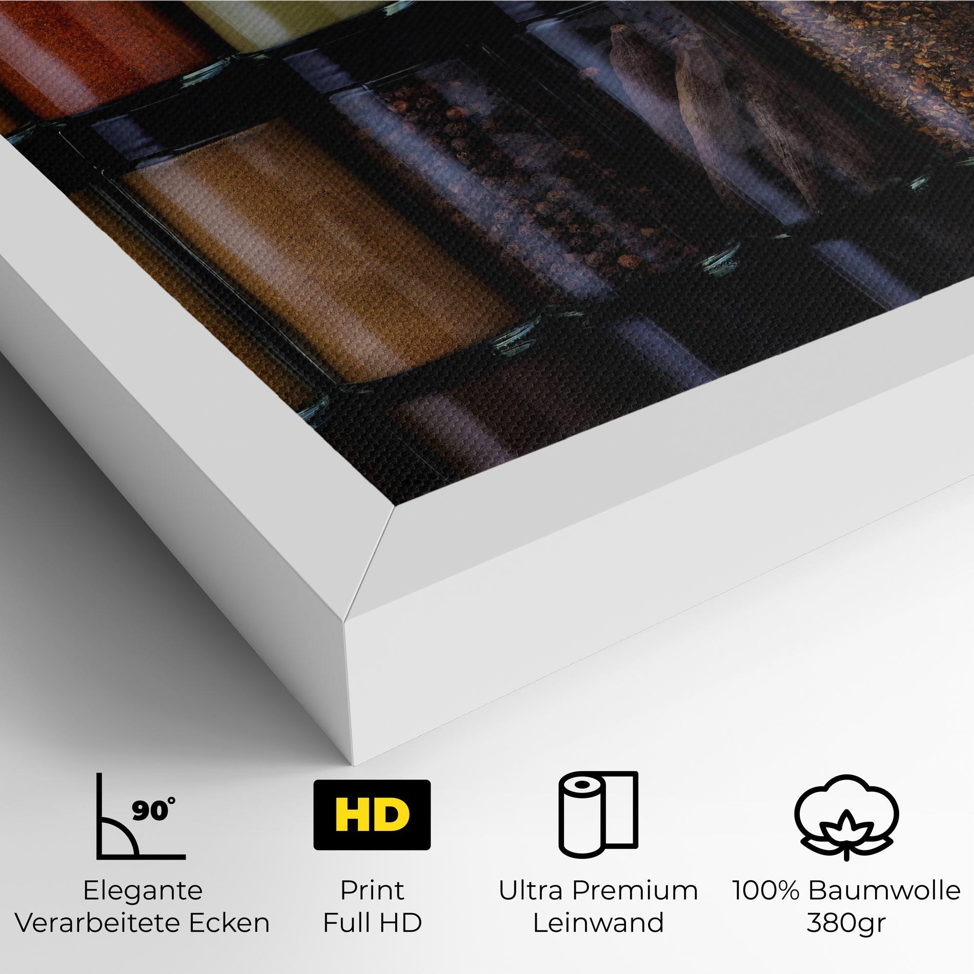 Leinwandbild Seasonings Jars mockup 4