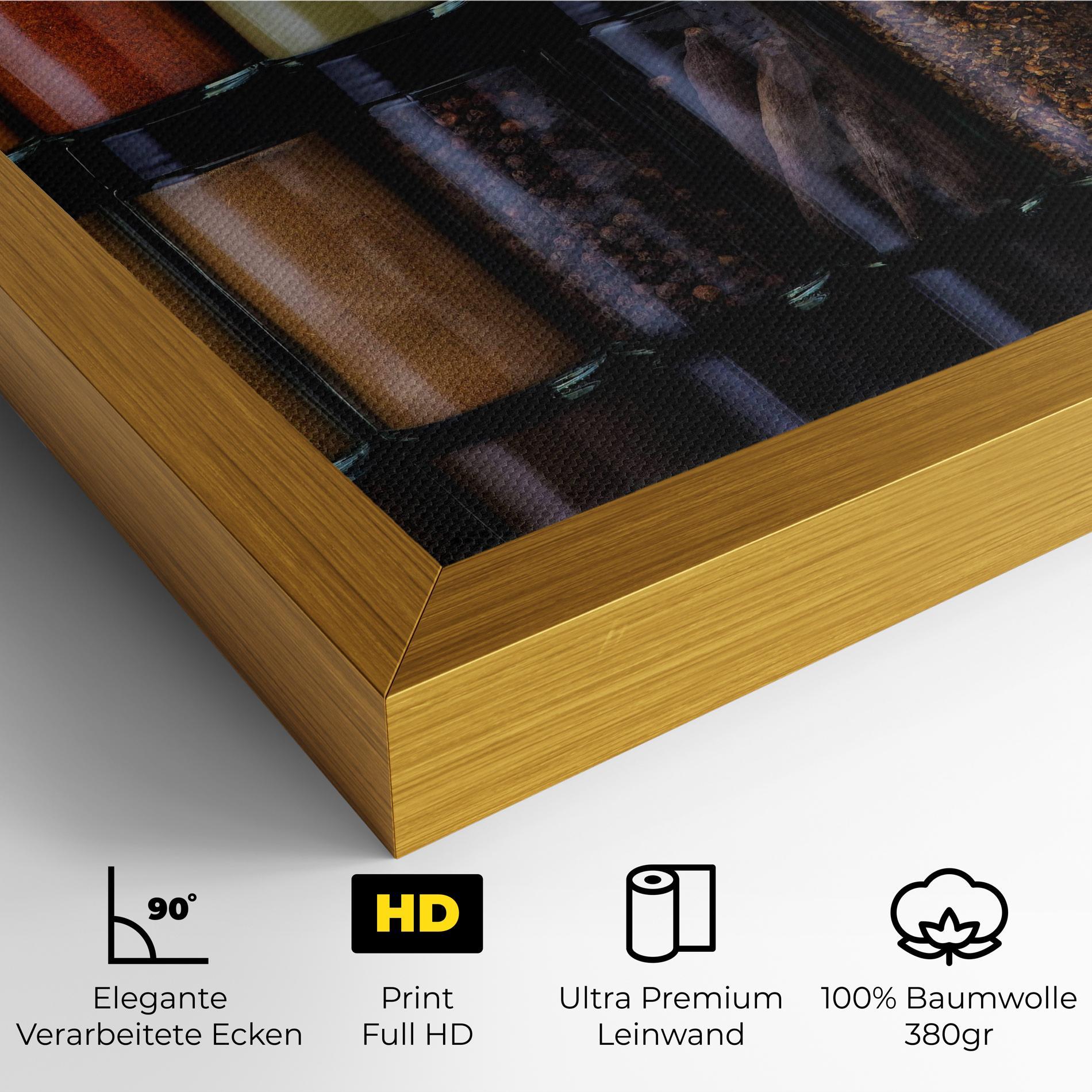 Leinwandbild Seasonings Jars mockup 4