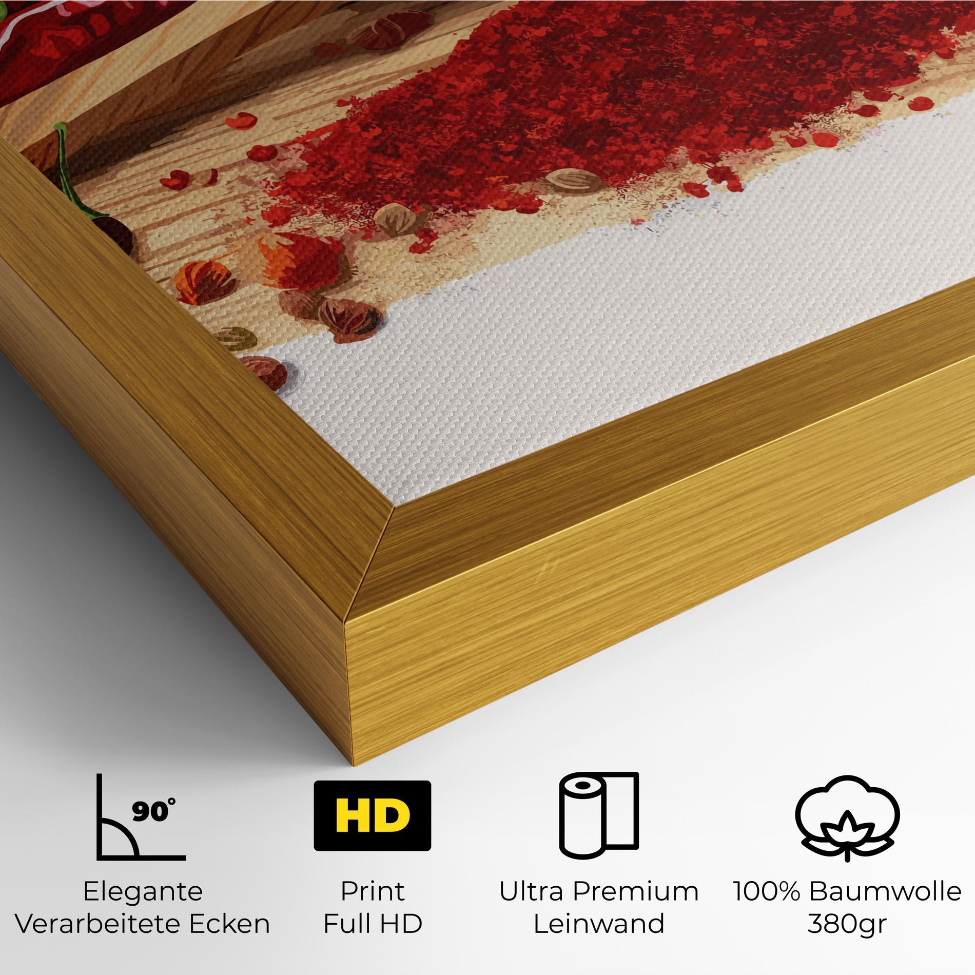 Leinwandbild Spoon Of Papper mockup 4