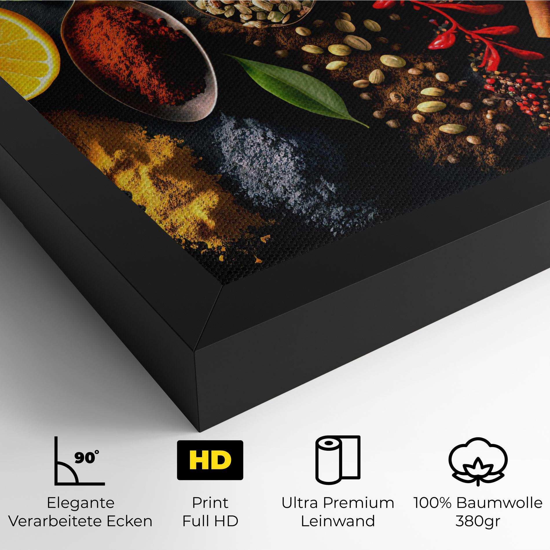 Leinwandbild Closeup Pices mockup 4