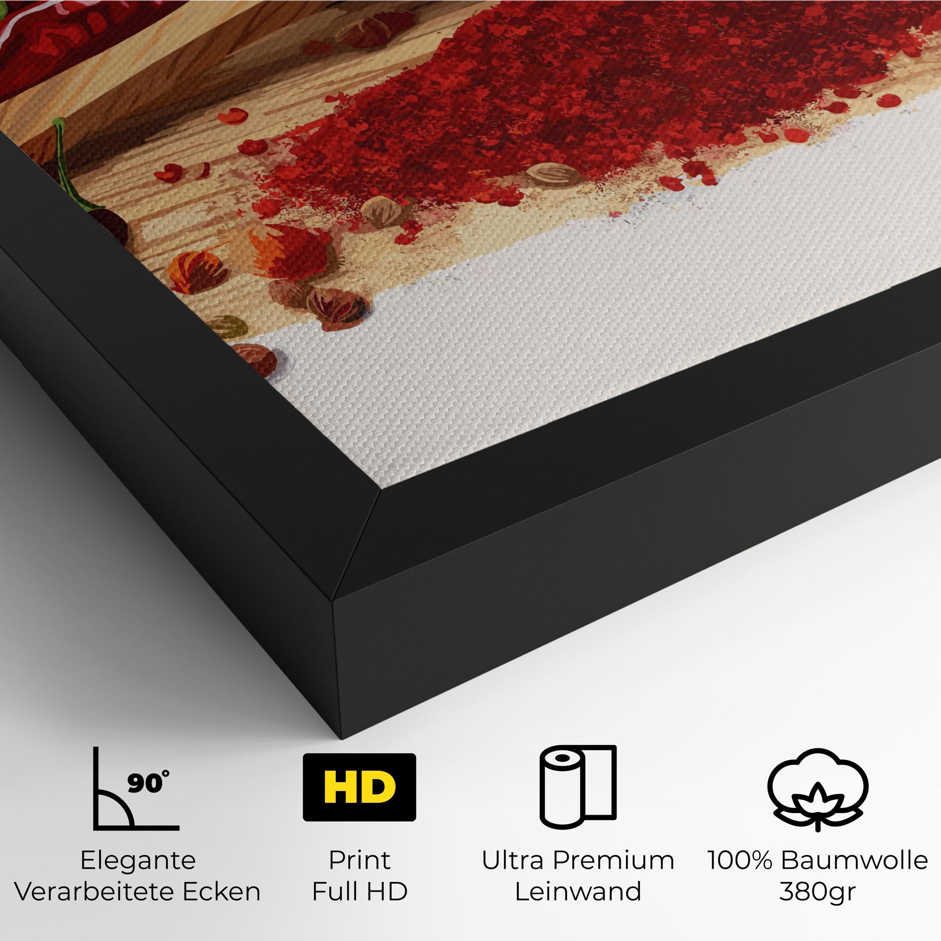 Leinwandbild Spoon Of Papper mockup 4