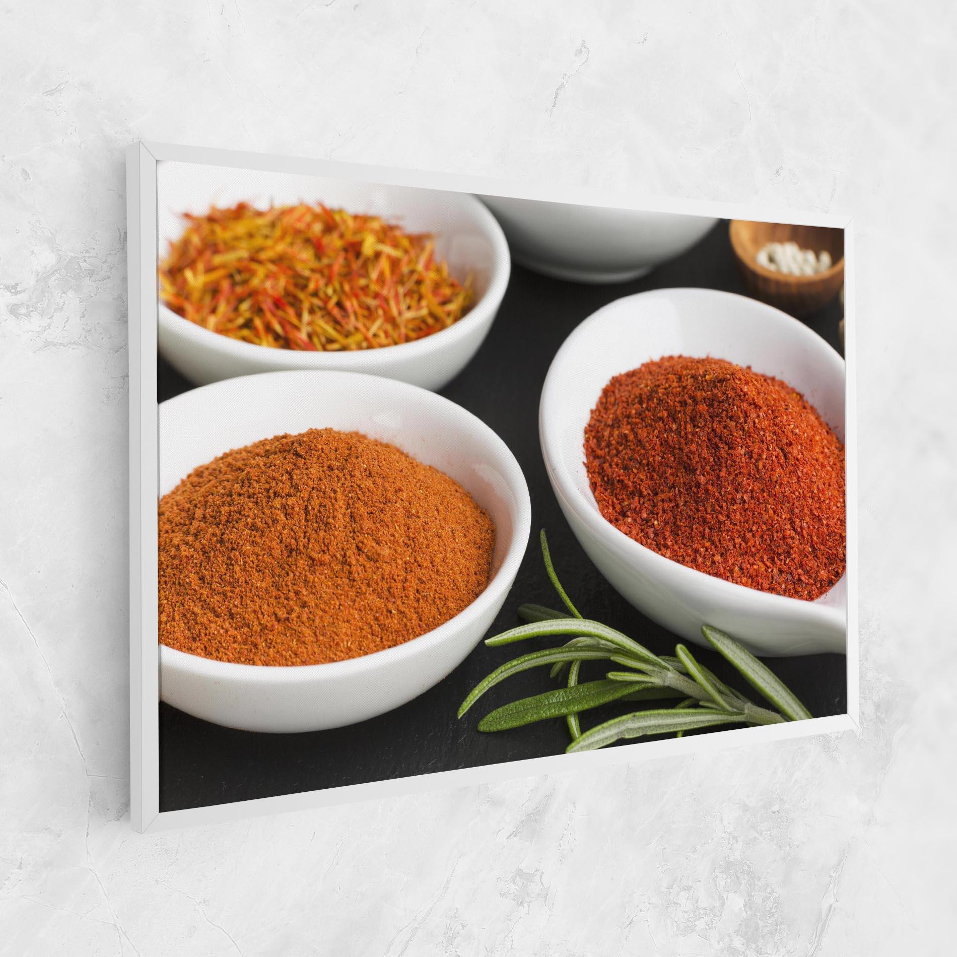 Leinwandbild Close Up Spices Powder mockup 1