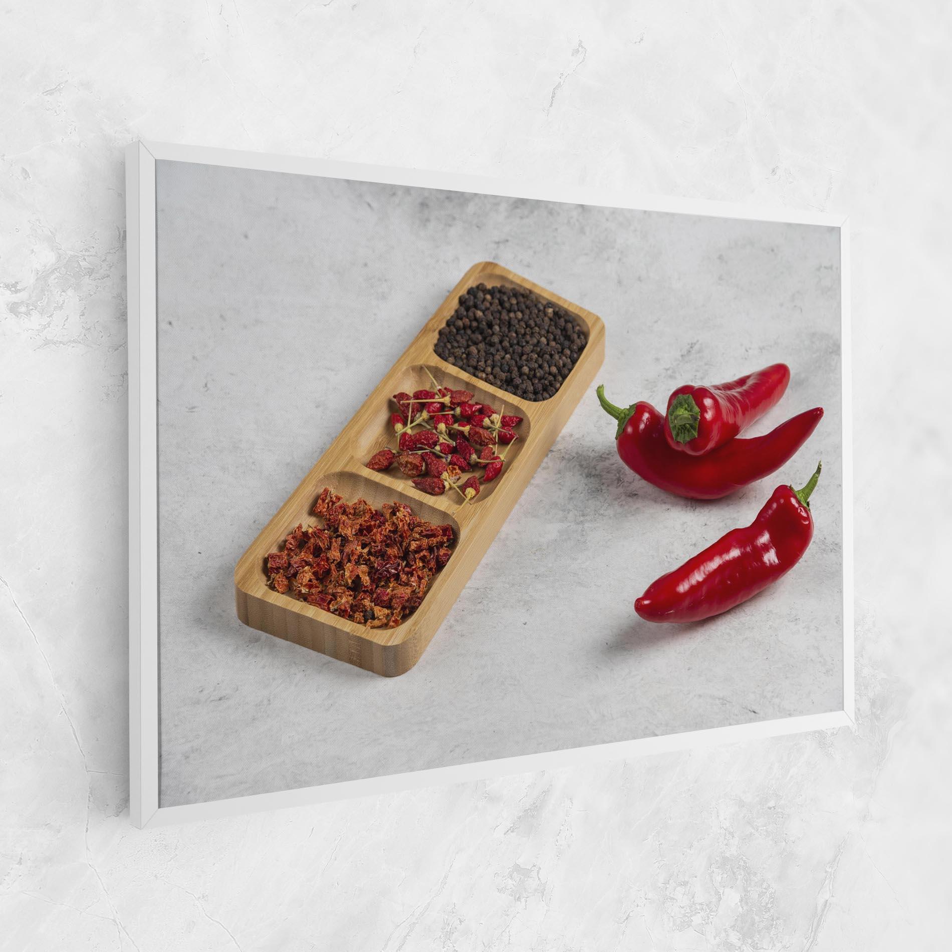 Leinwandbild Hot Chili Spices mockup 1
