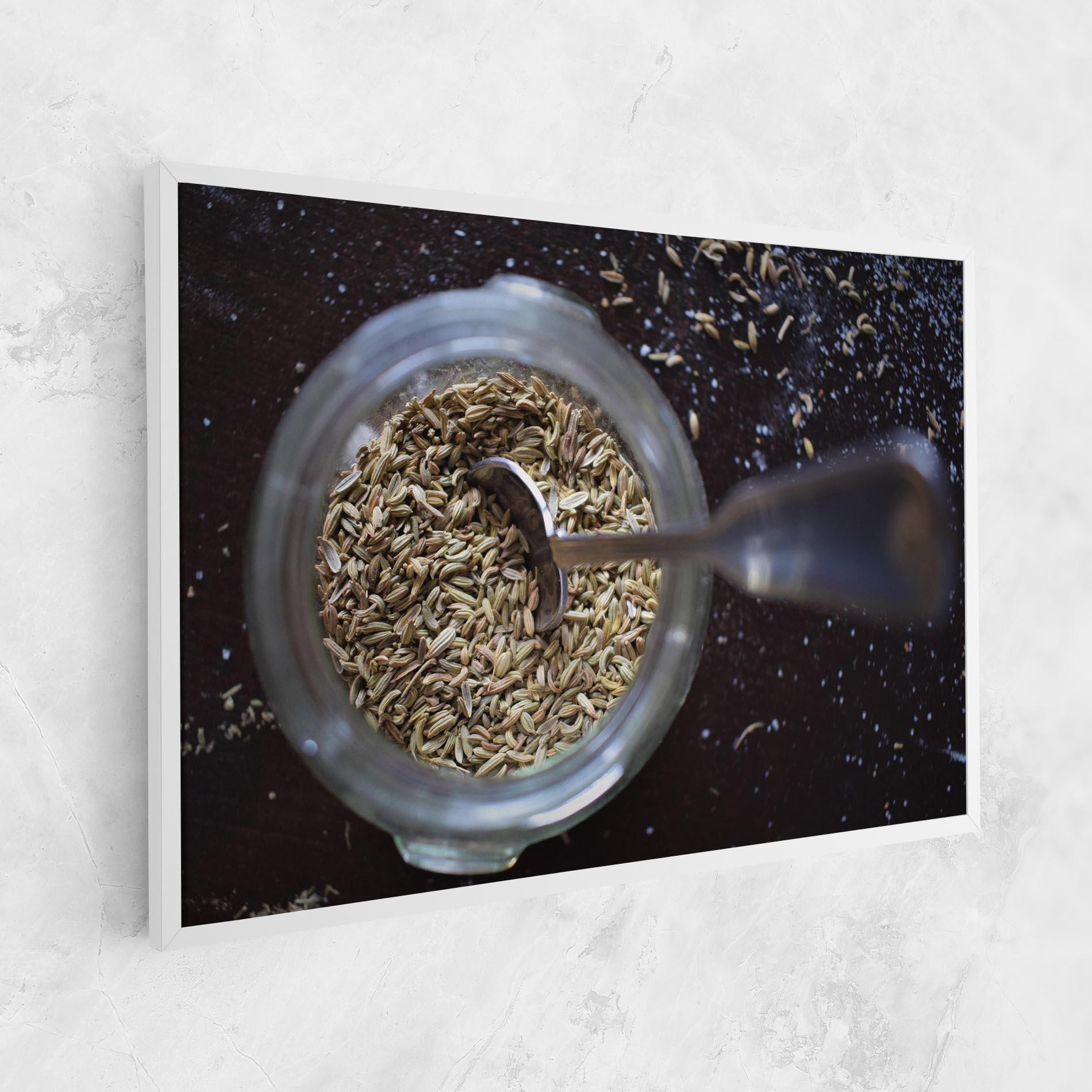 Leinwandbild Jar With Spices mockup 1