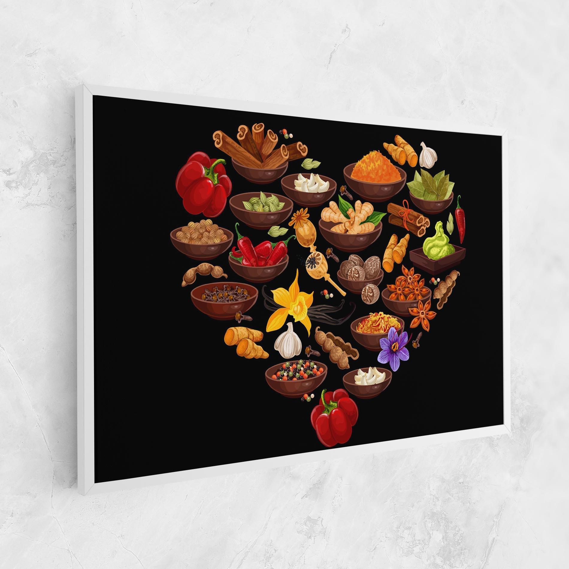 Leinwandbild Seasoning Heart mockup 1