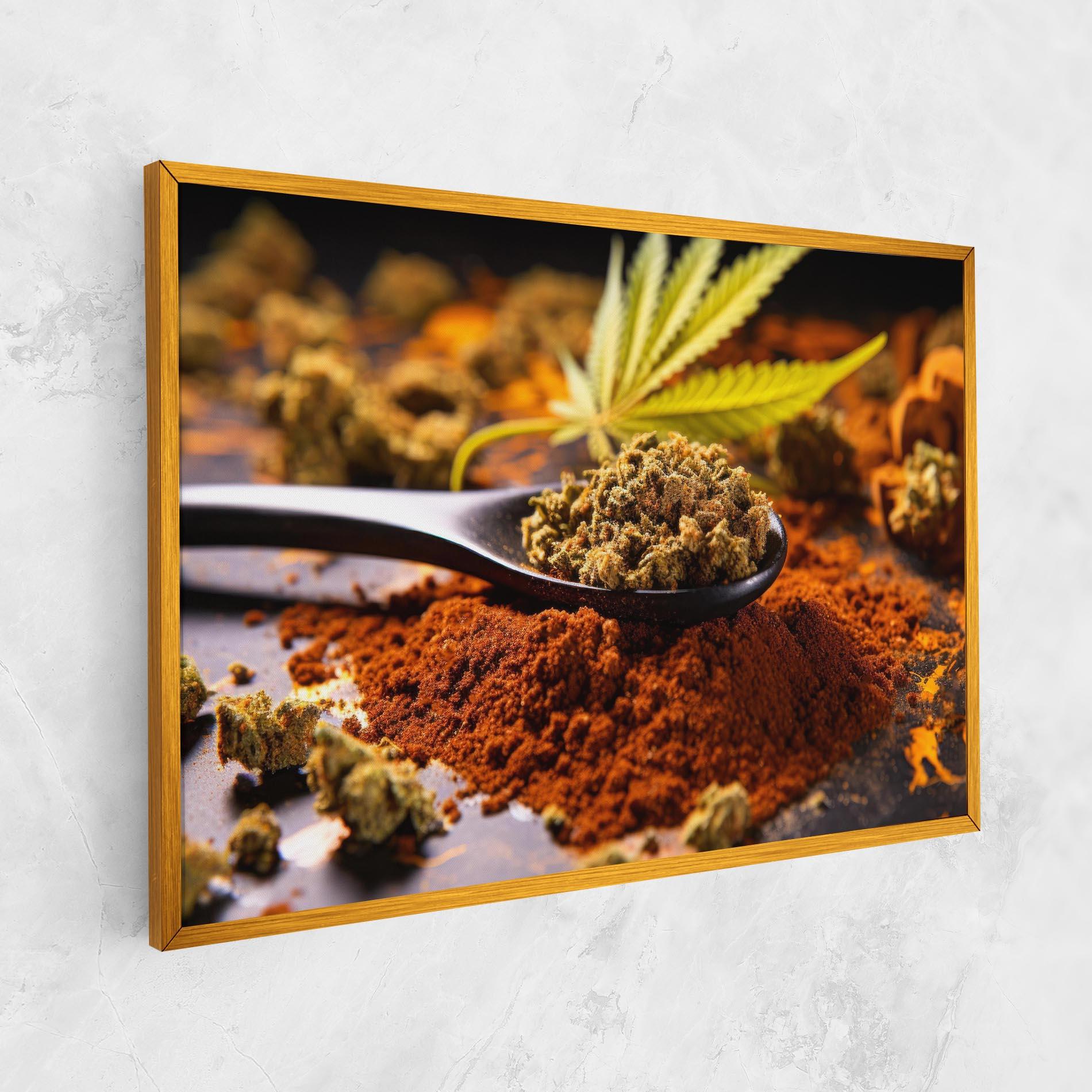 Leinwandbild Cannabis Seasoning mockup 1