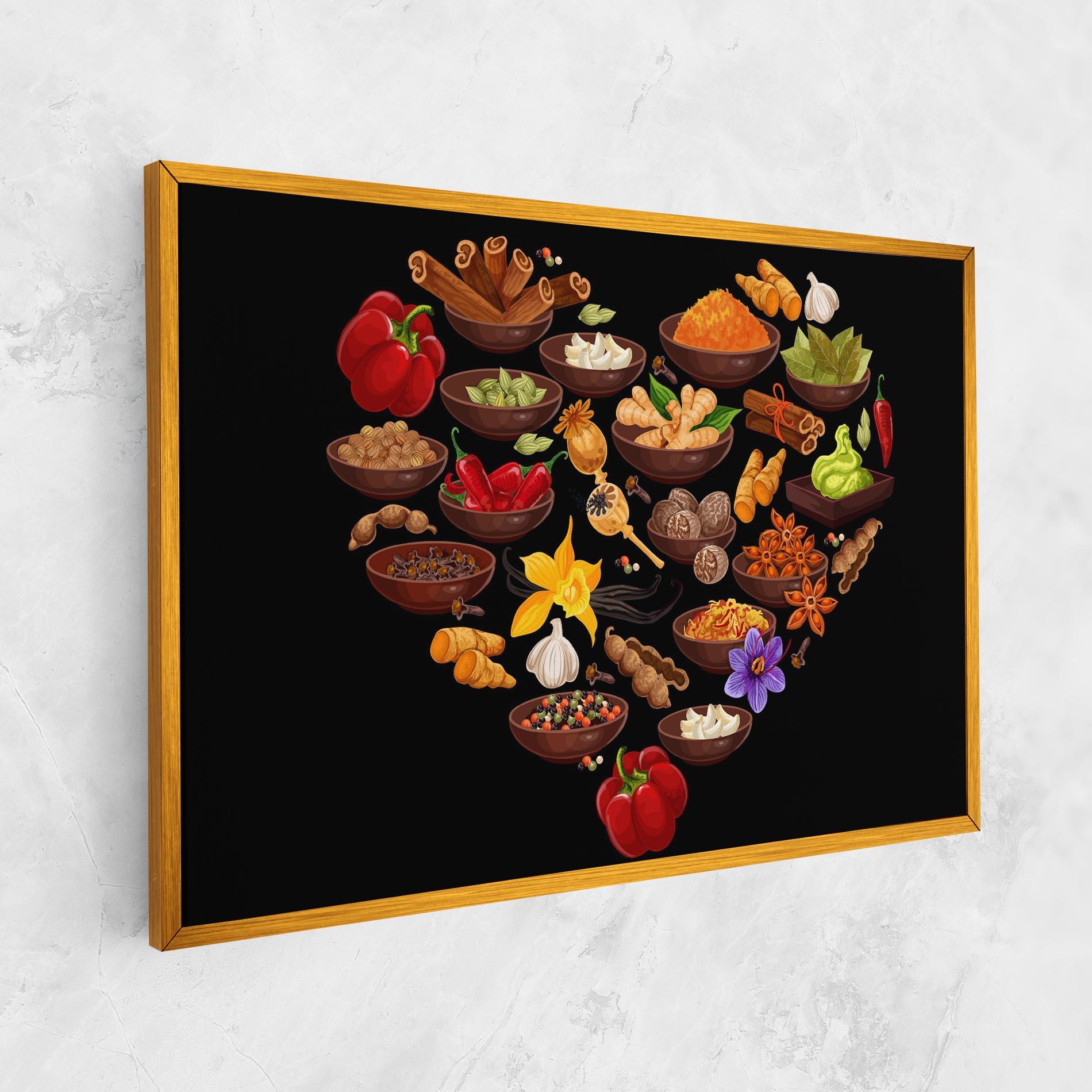 Leinwandbild Seasoning Heart mockup 1