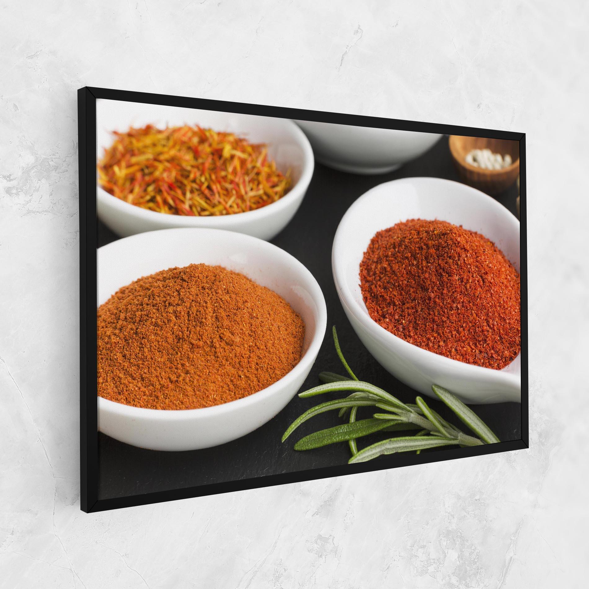 Leinwandbild Close Up Spices Powder mockup 1