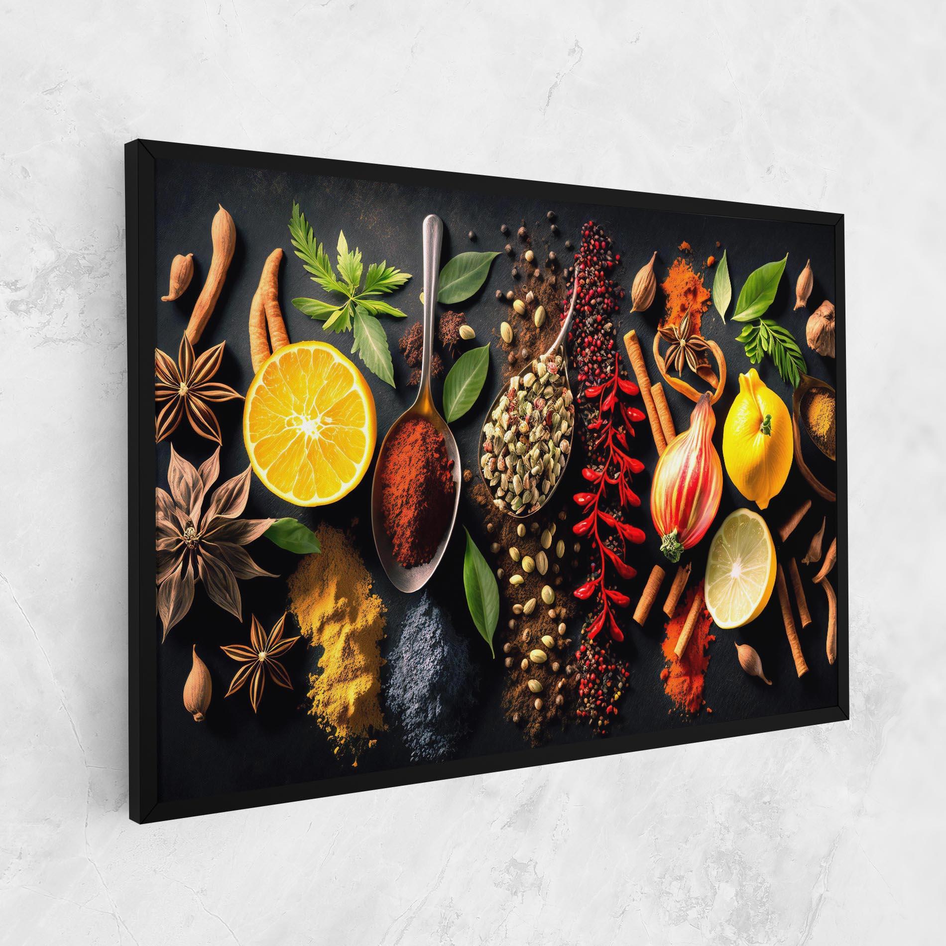 Leinwandbild Closeup Pices mockup 1