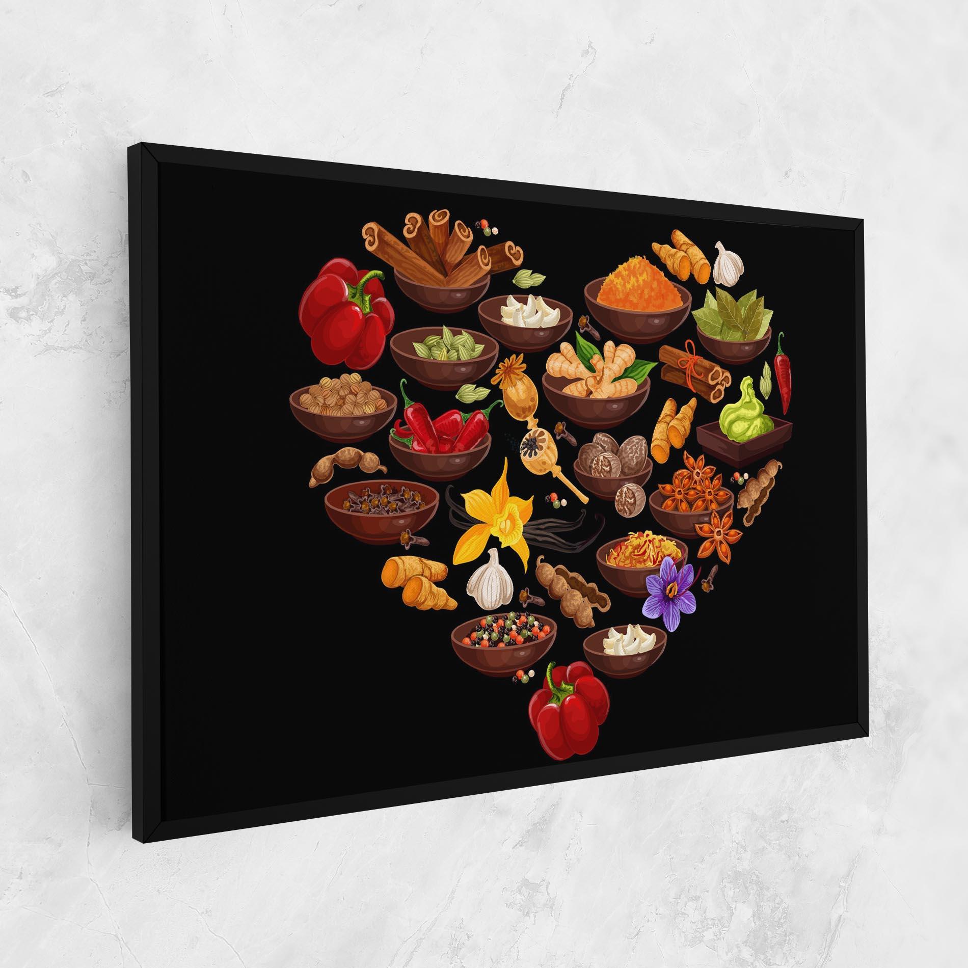Leinwandbild Seasoning Heart mockup 1