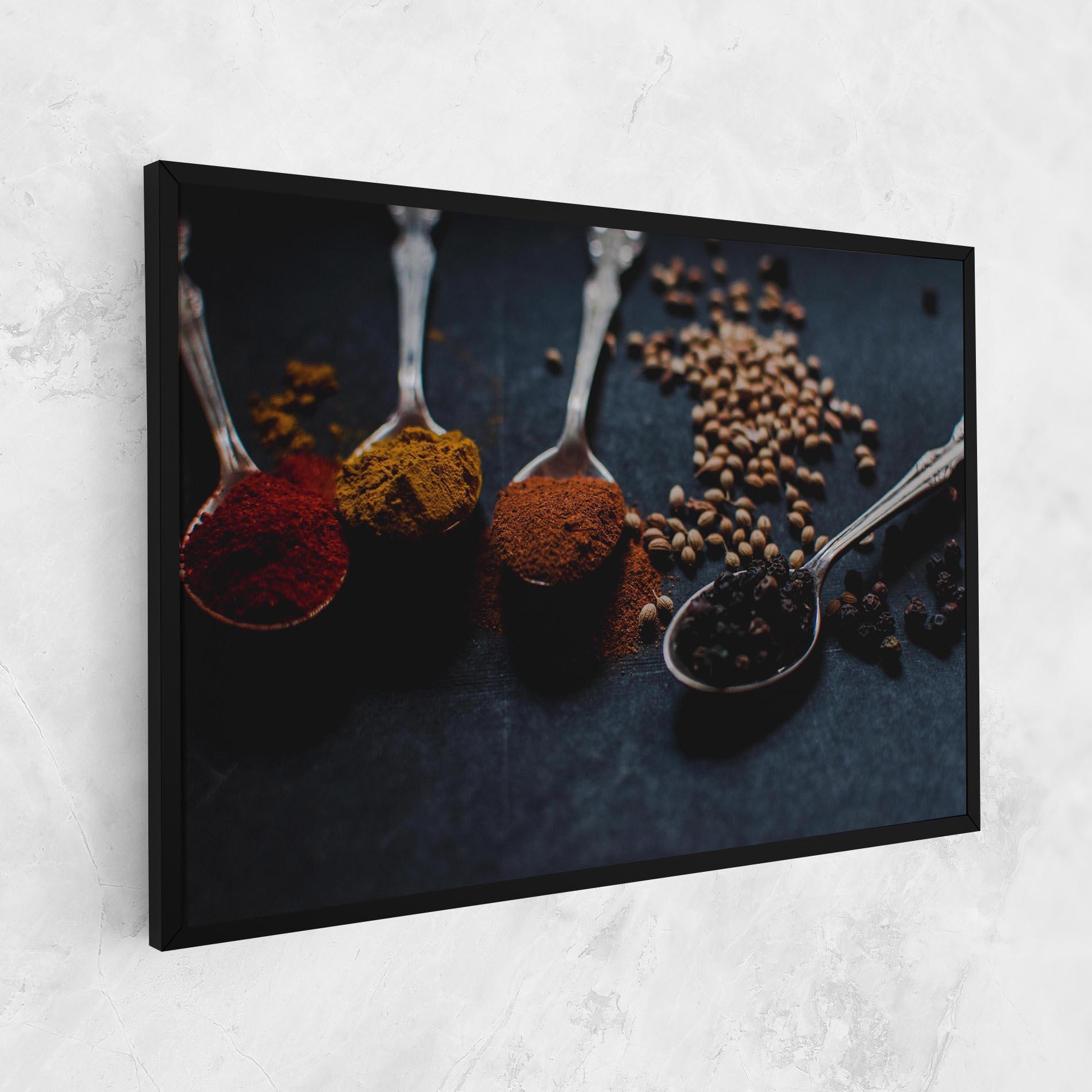 Leinwandbild Spices Spoon mockup 1