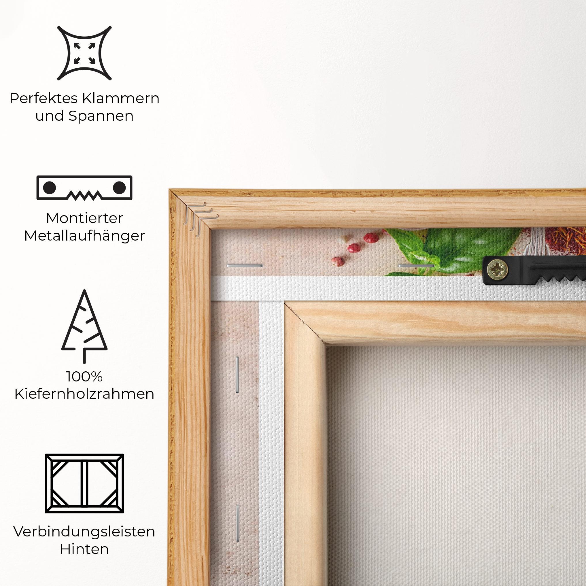 Leinwandbild Colorful Spices Cooking mockup 5