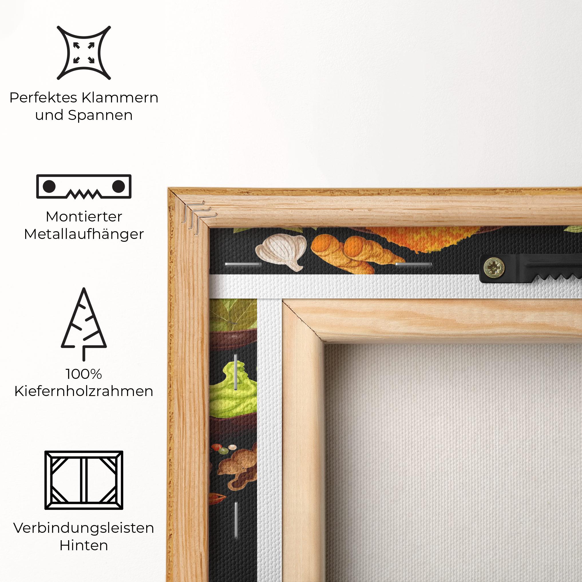 Leinwandbild Seasoning Heart mockup 5