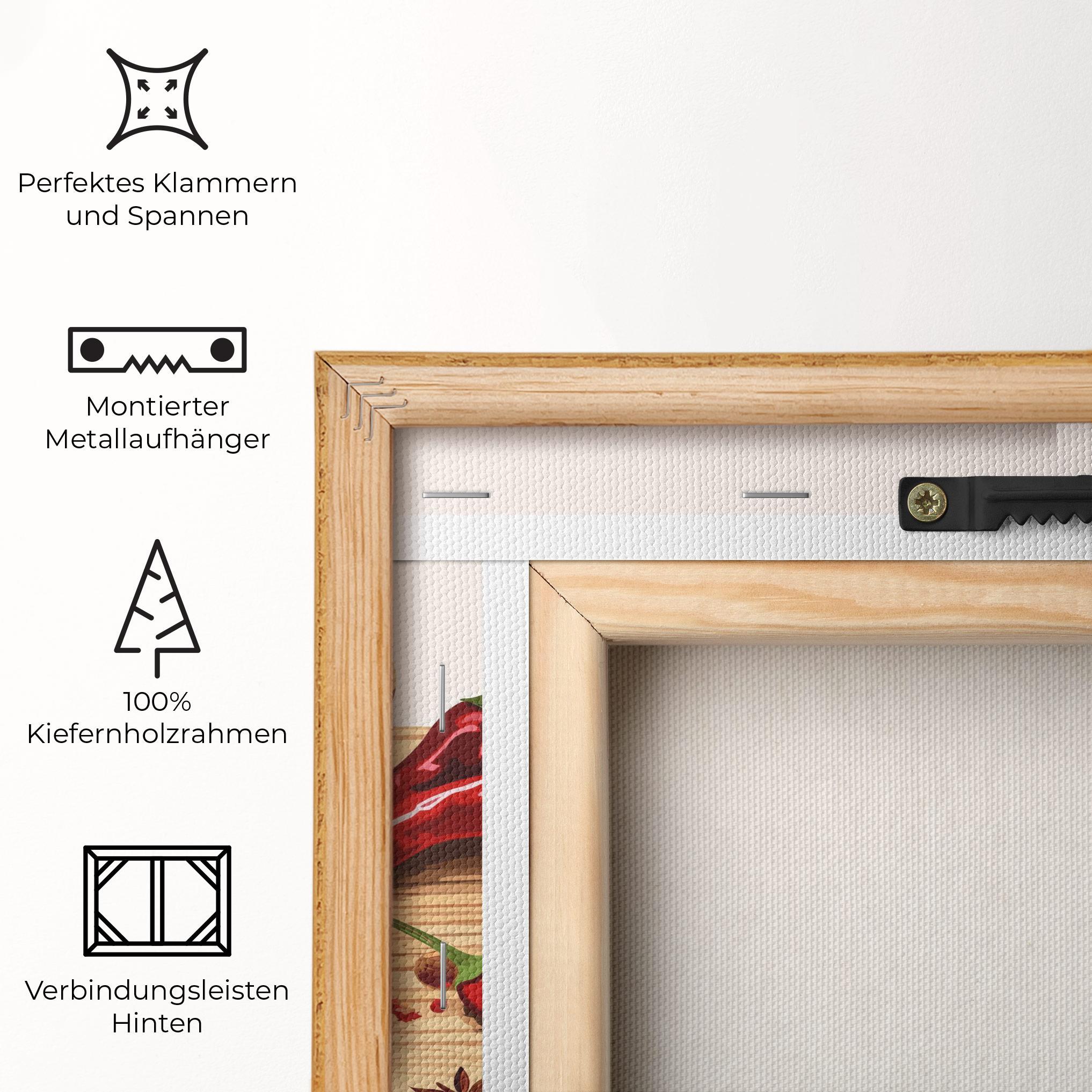 Leinwandbild Spoon Of Papper mockup 5