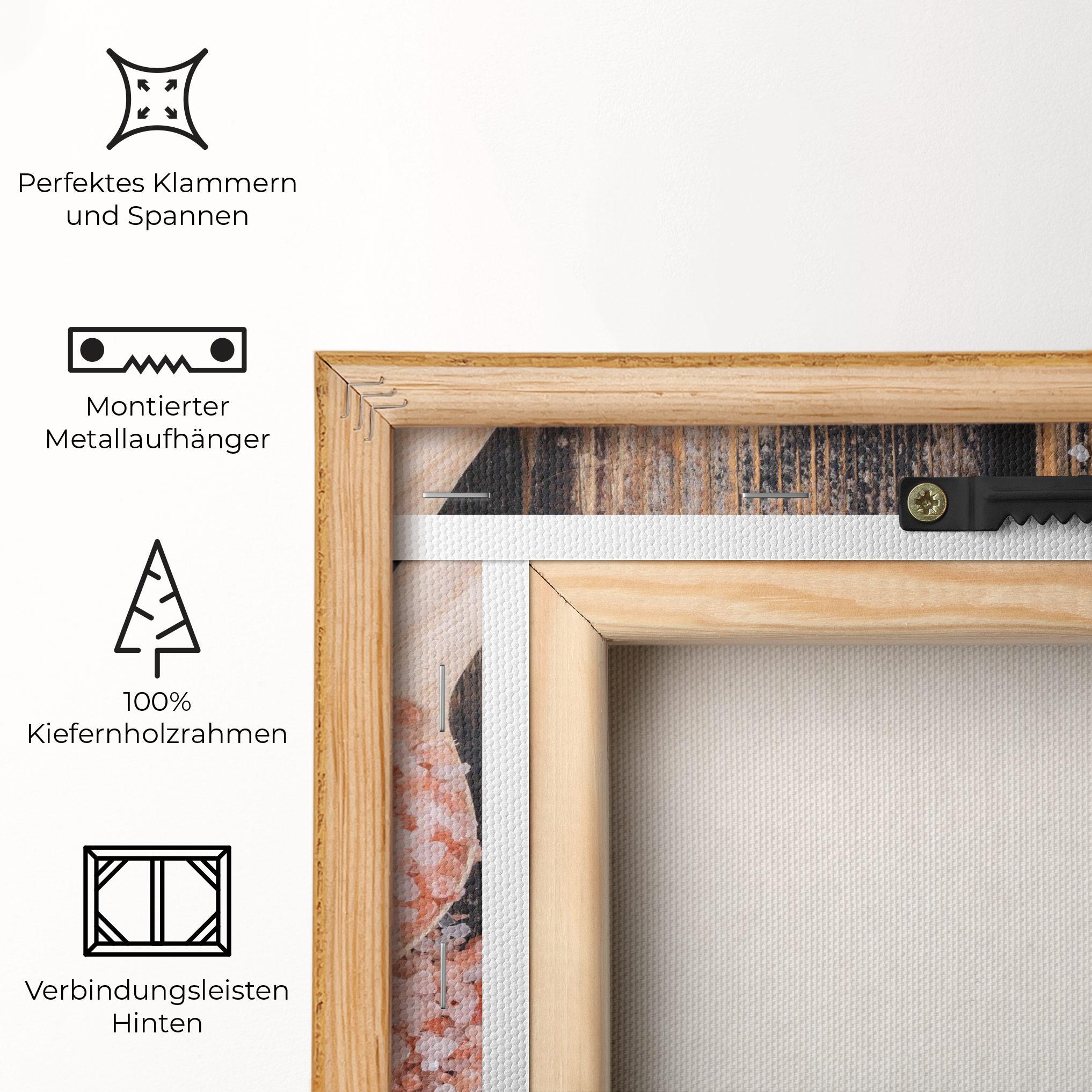 Leinwandbild Wooden Spoons Sea Salt mockup 5