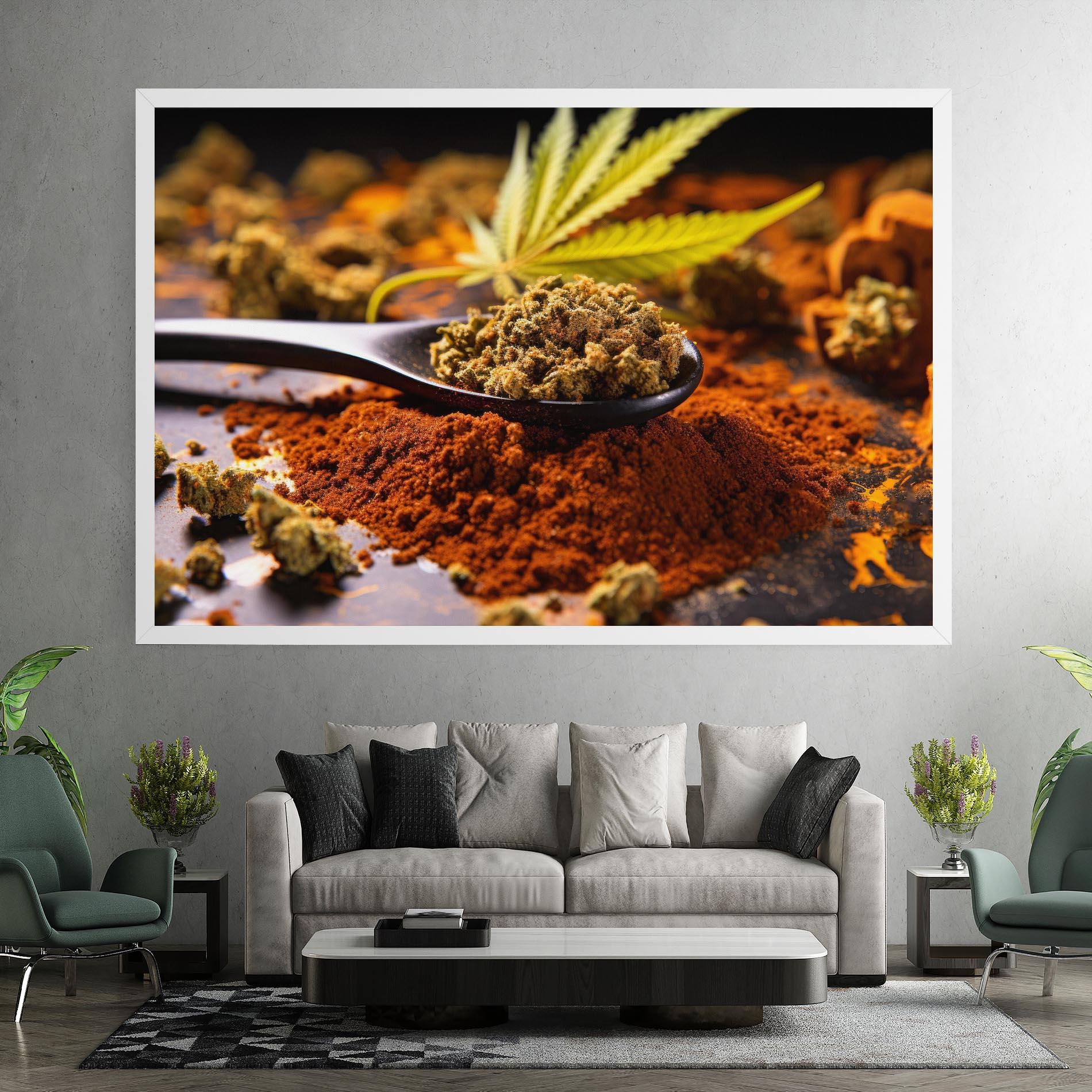 Leinwandbild Cannabis Seasoning mockup 7