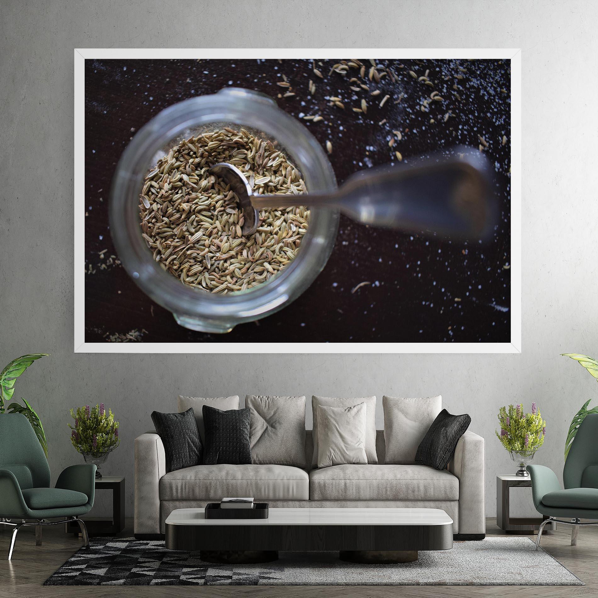 Leinwandbild Jar With Spices mockup 7